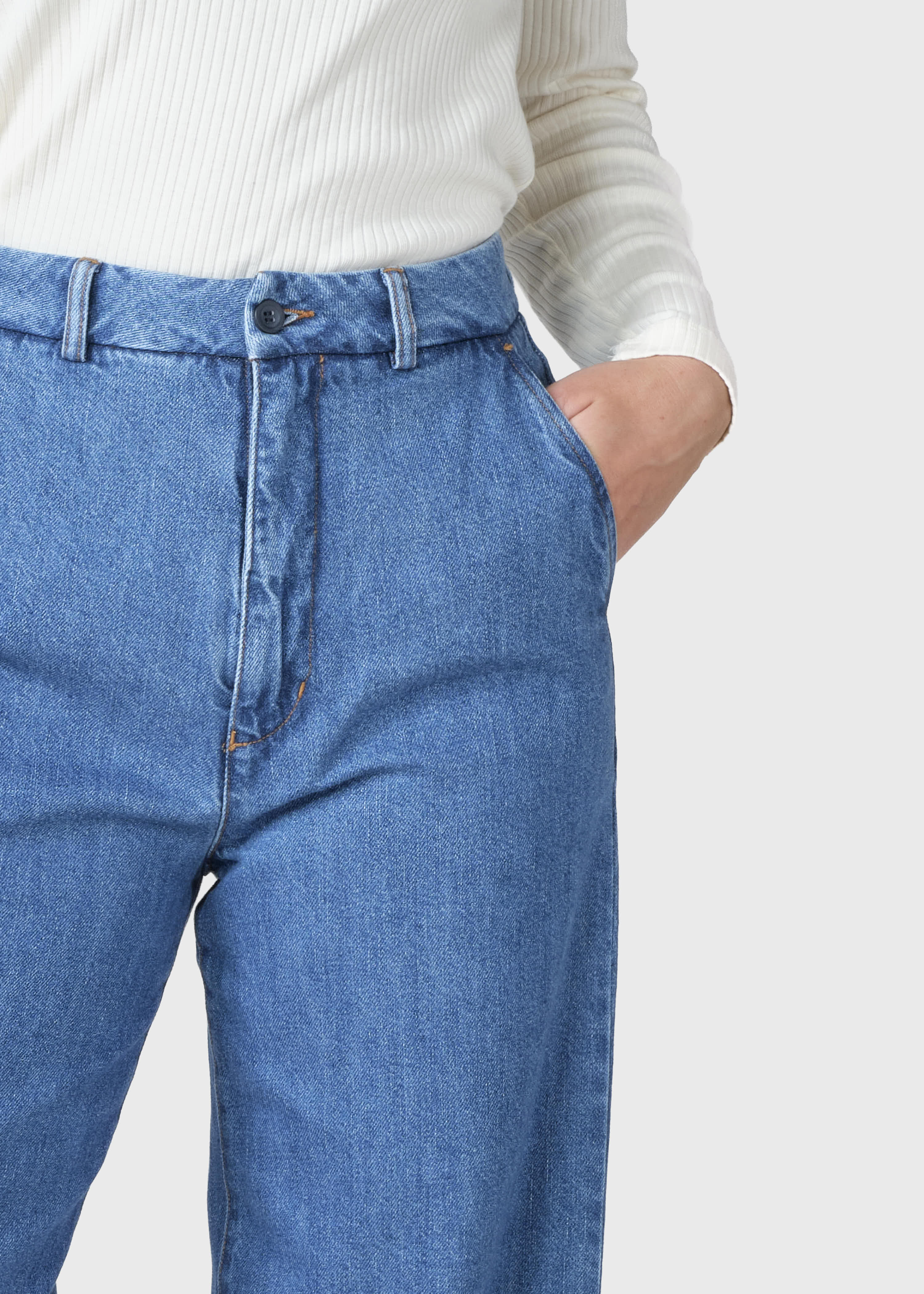 Lydia Denim Pants -tall - Light Blue Stonewash