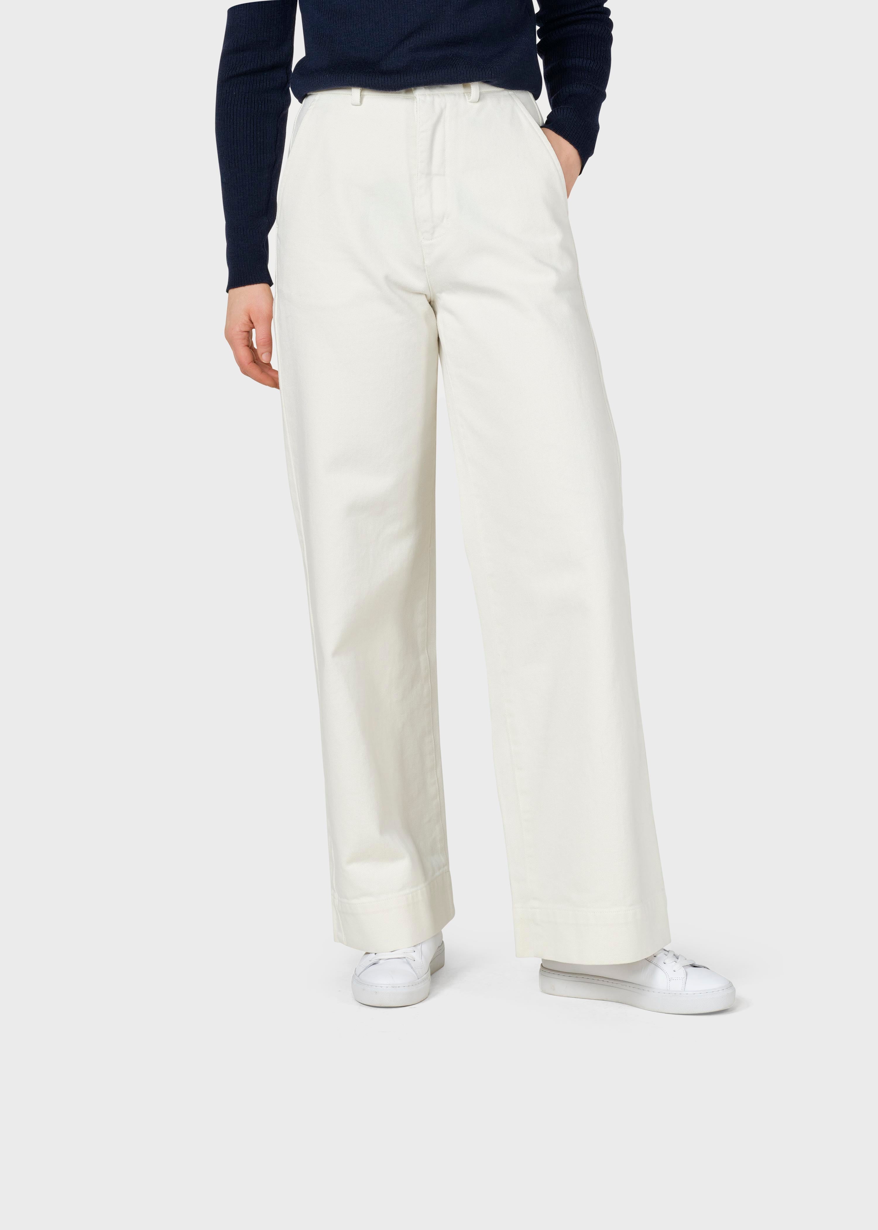 Lydia Denim Pants - Cream