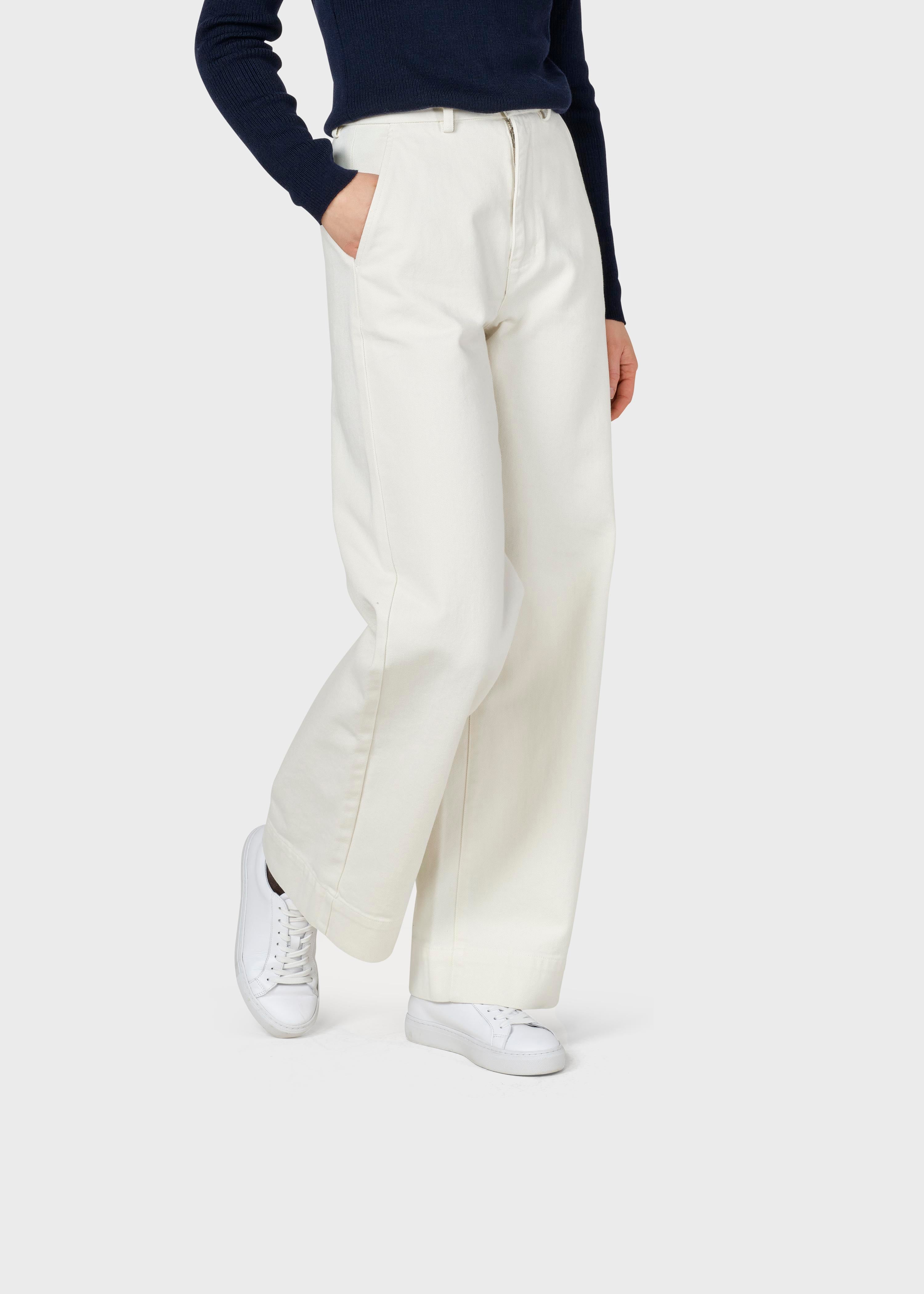 Lydia Denim Pants - Cream
