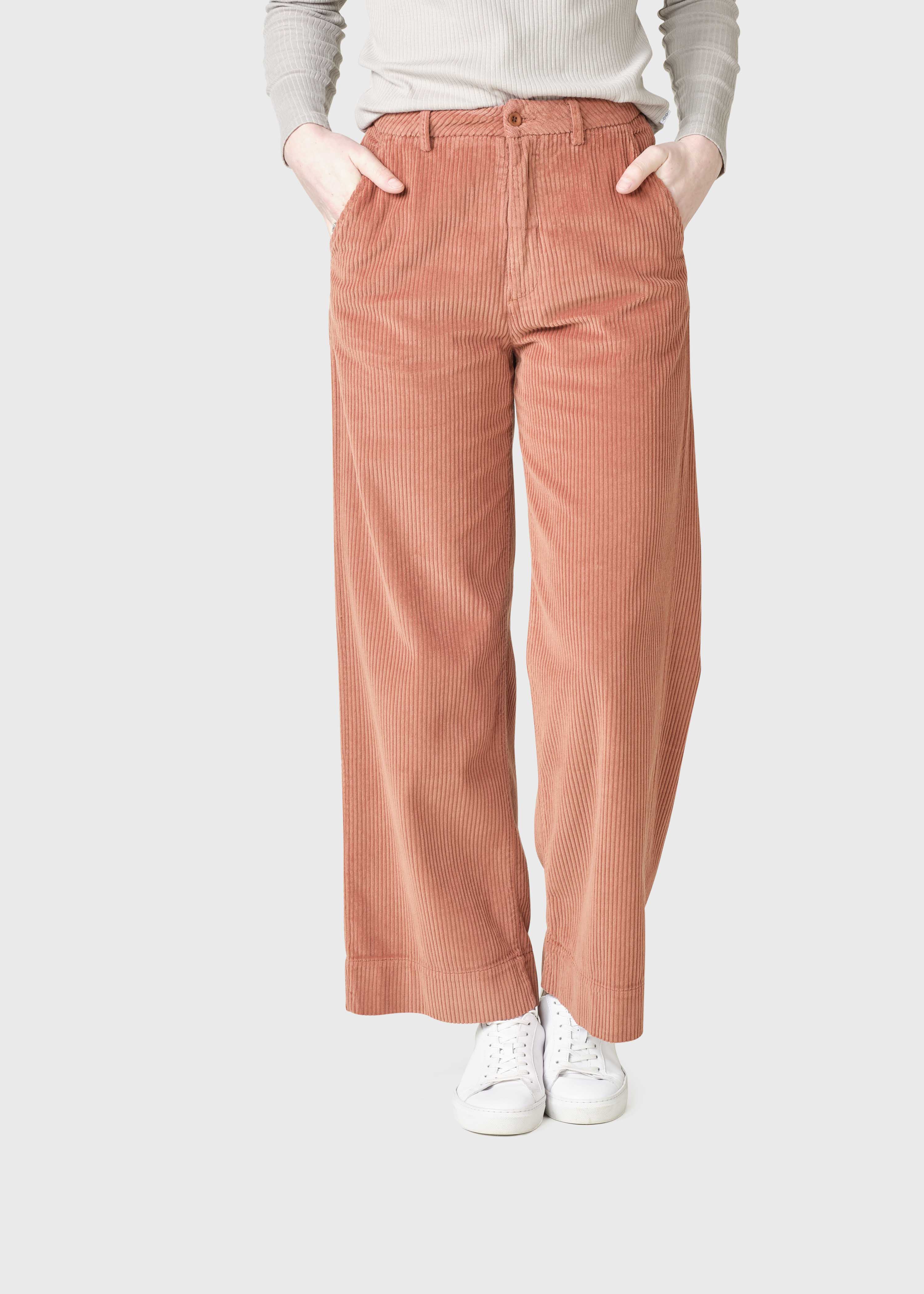 Lydia Jumbo Corduroy Pants - Burnt Sienna