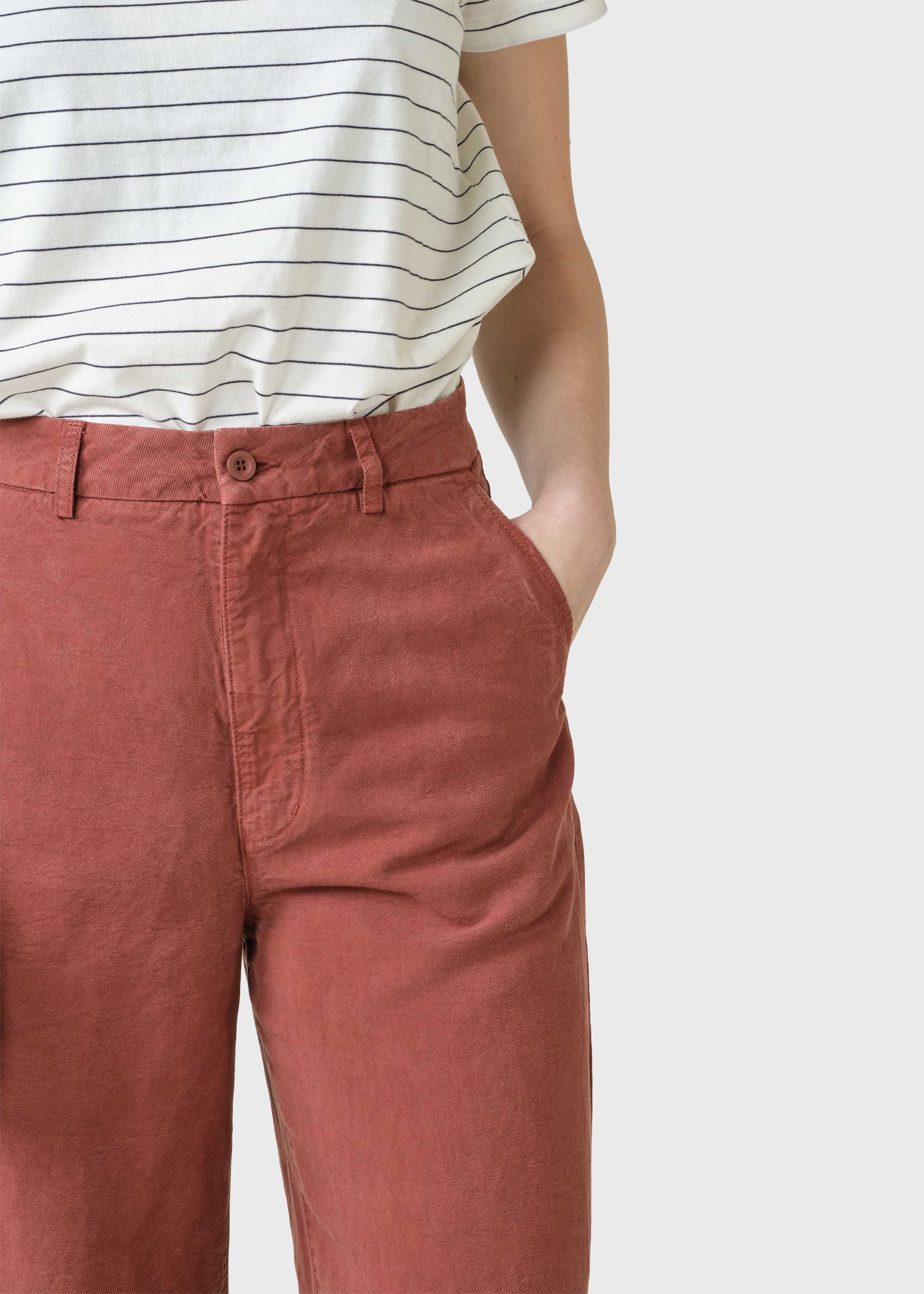 Lydia Lyocell Pants - Terracotta