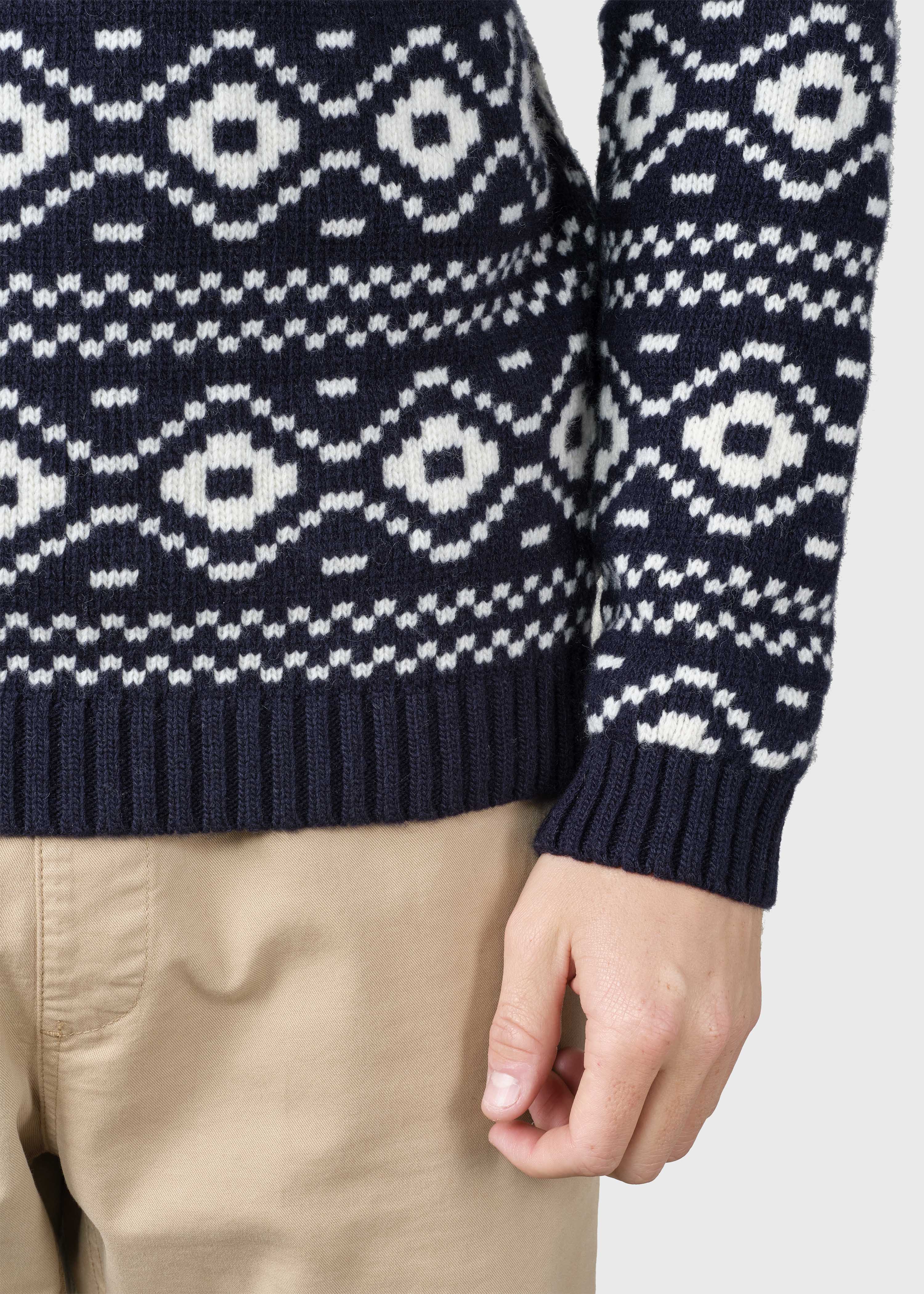 Marlon Knit - Navy/cream