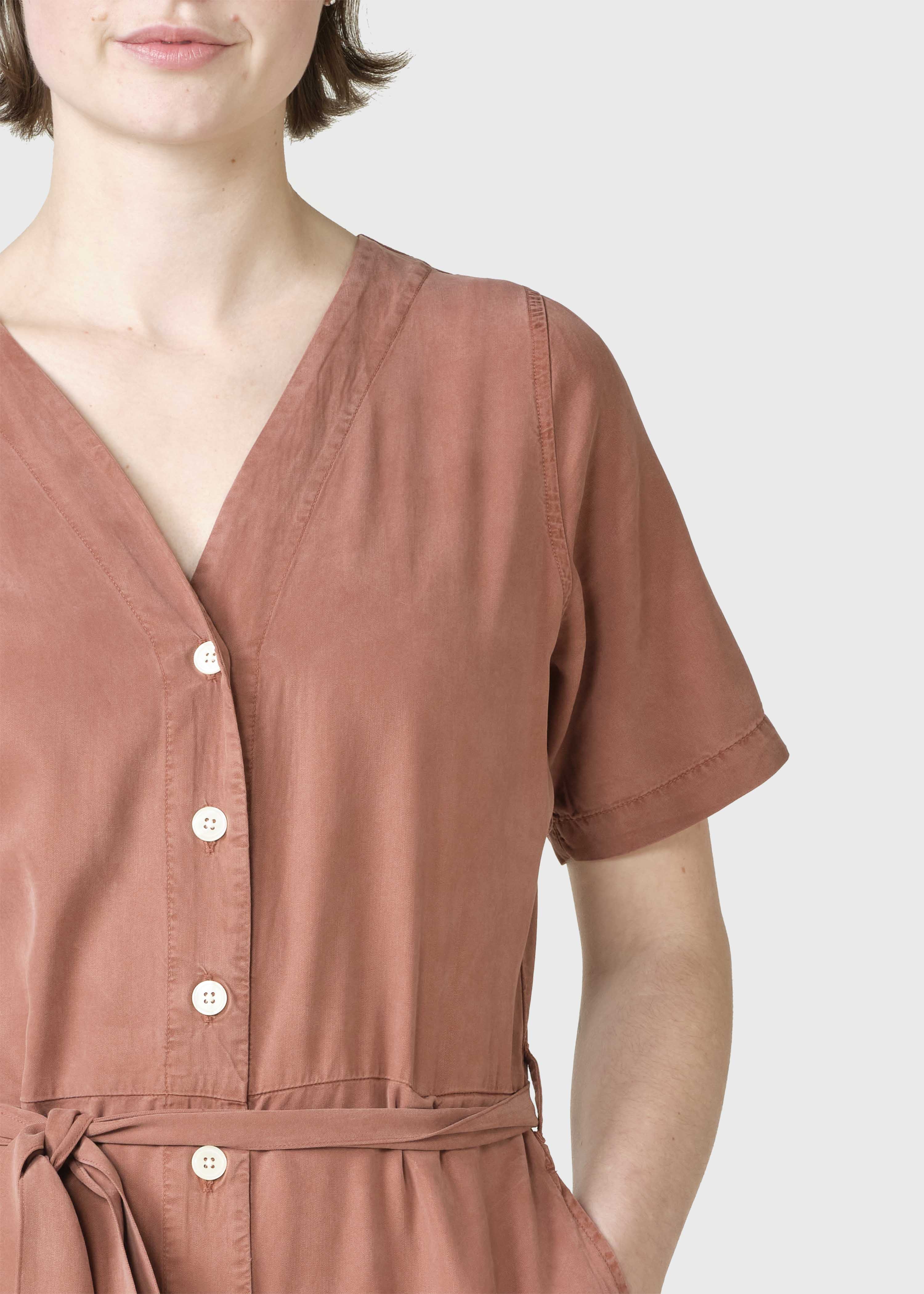 Marna Jumpsuit - Burnt Sienna