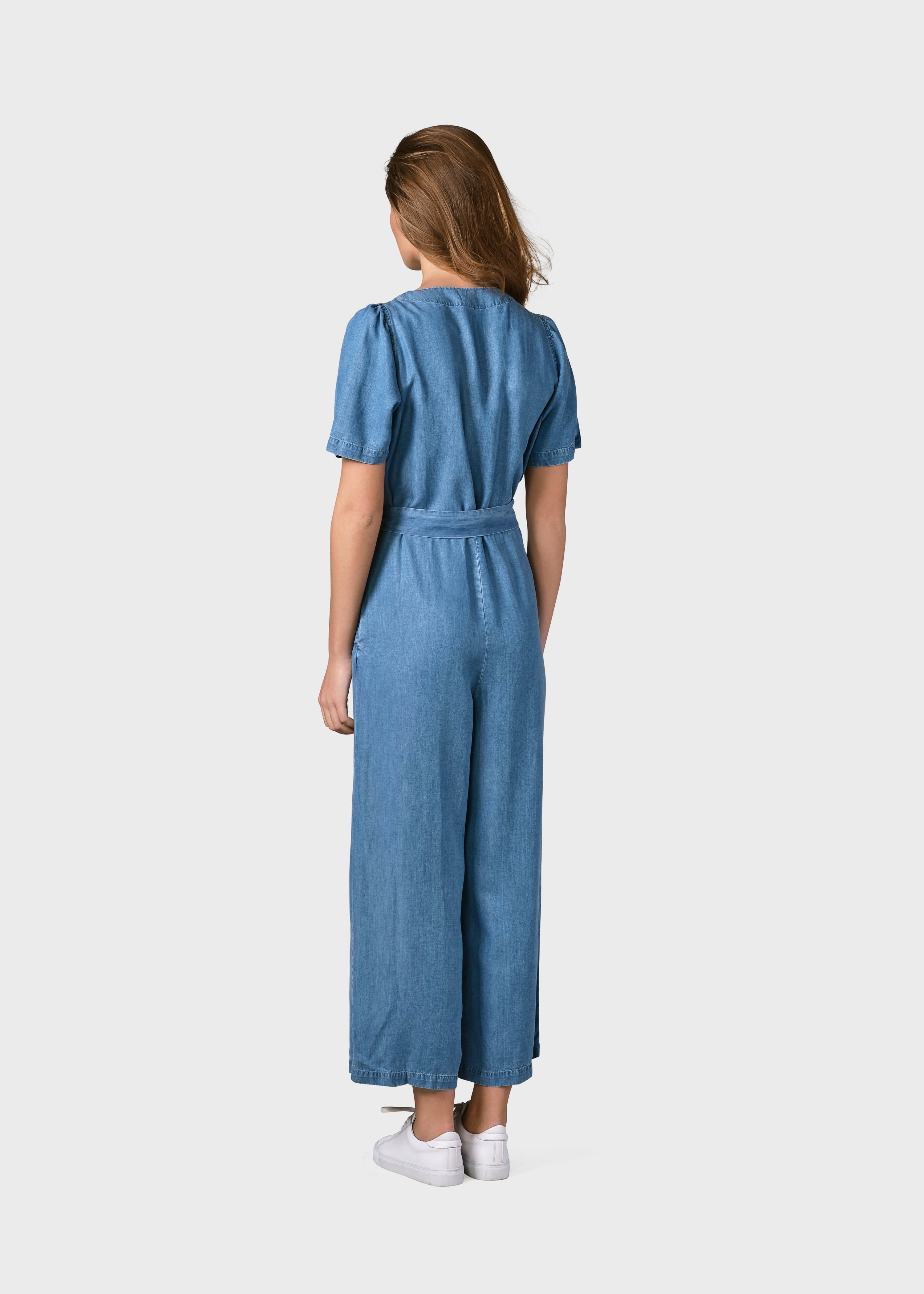 Marna Jumpsuit - Light Blue Chambrey
