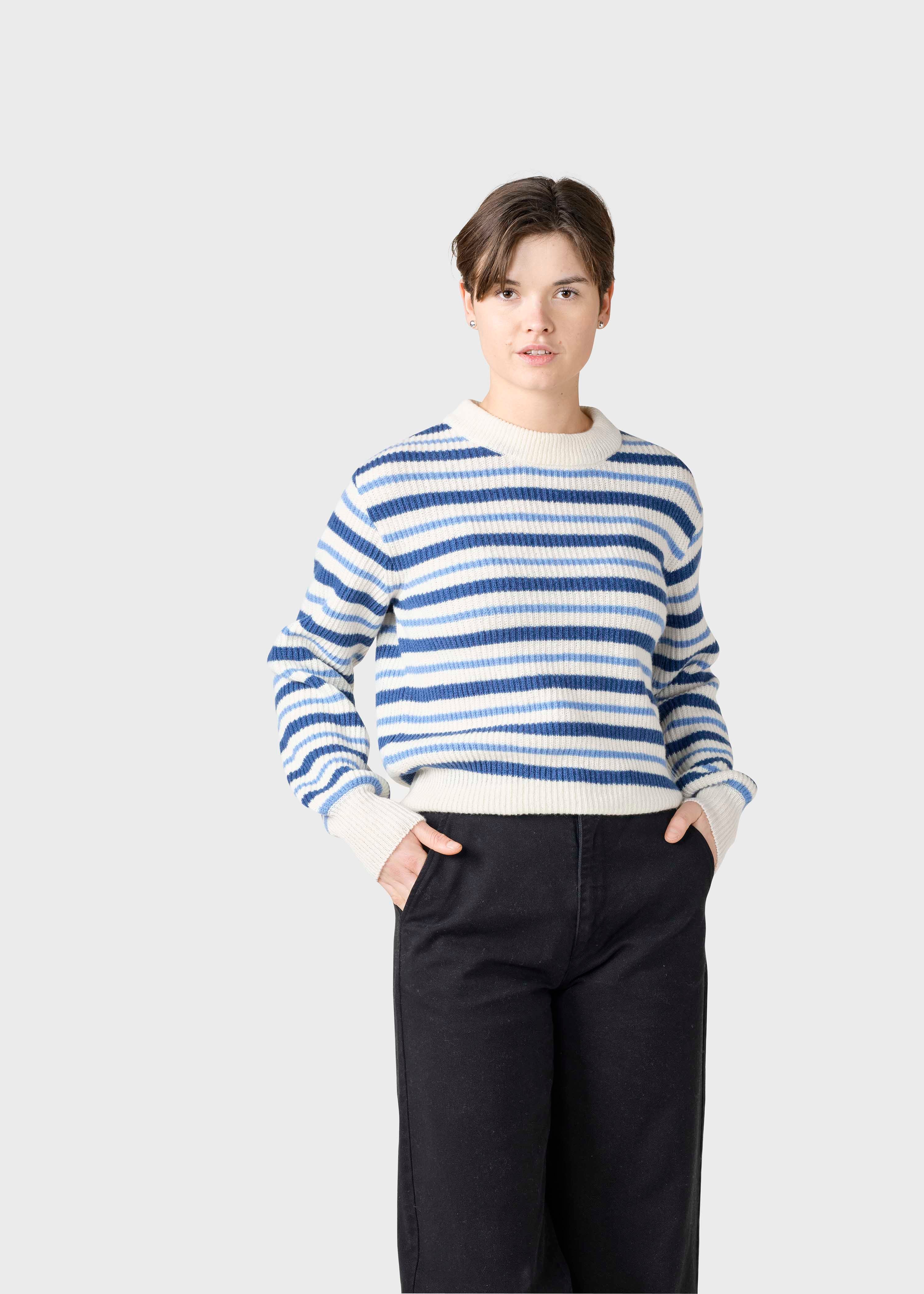 Melli Knit - Ocean/cream/light Blue