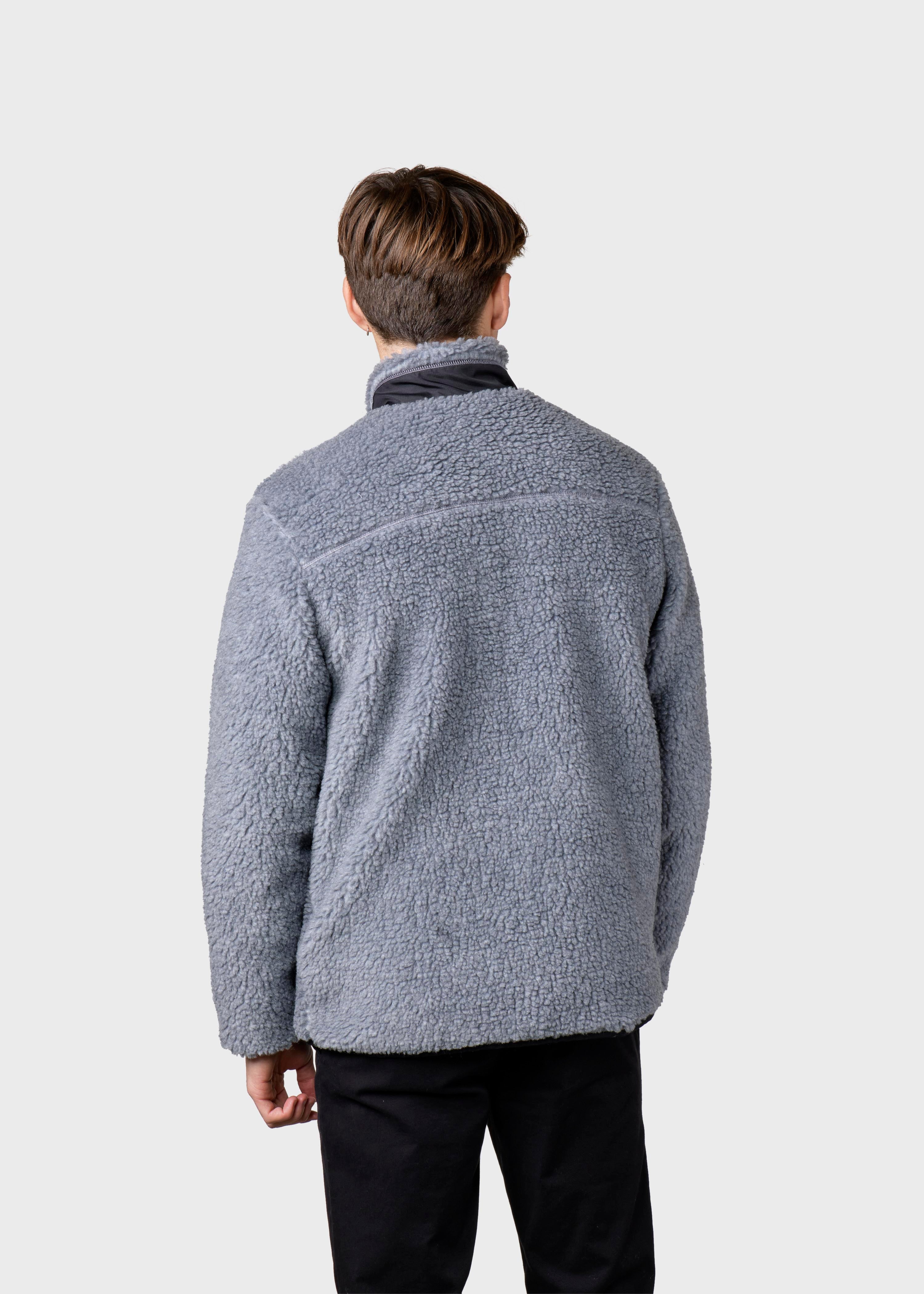 Mens Fleece Jacket - Pastel Grey