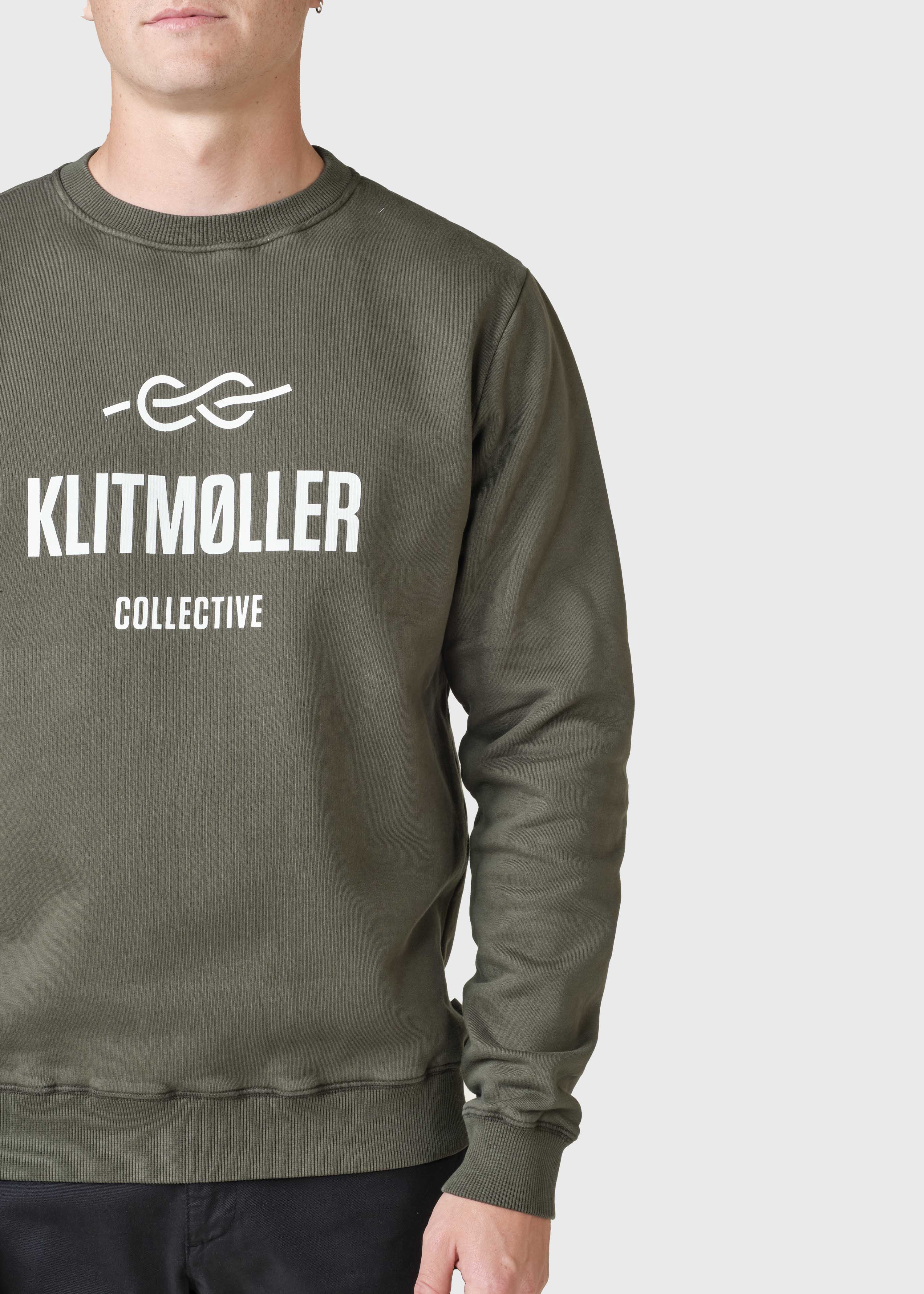 Mens Logo Crew - Olive