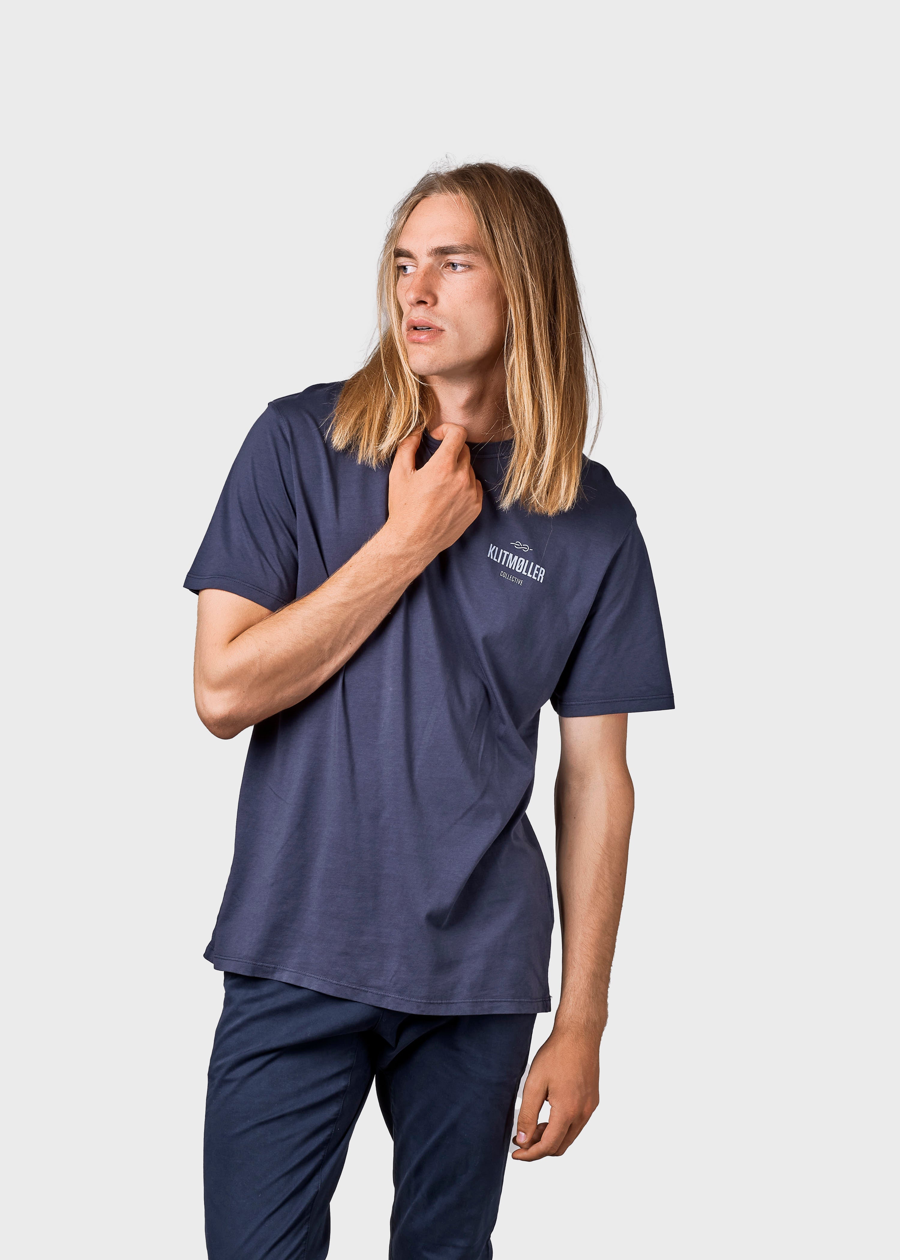 Mens Small Logo Tee - Navy