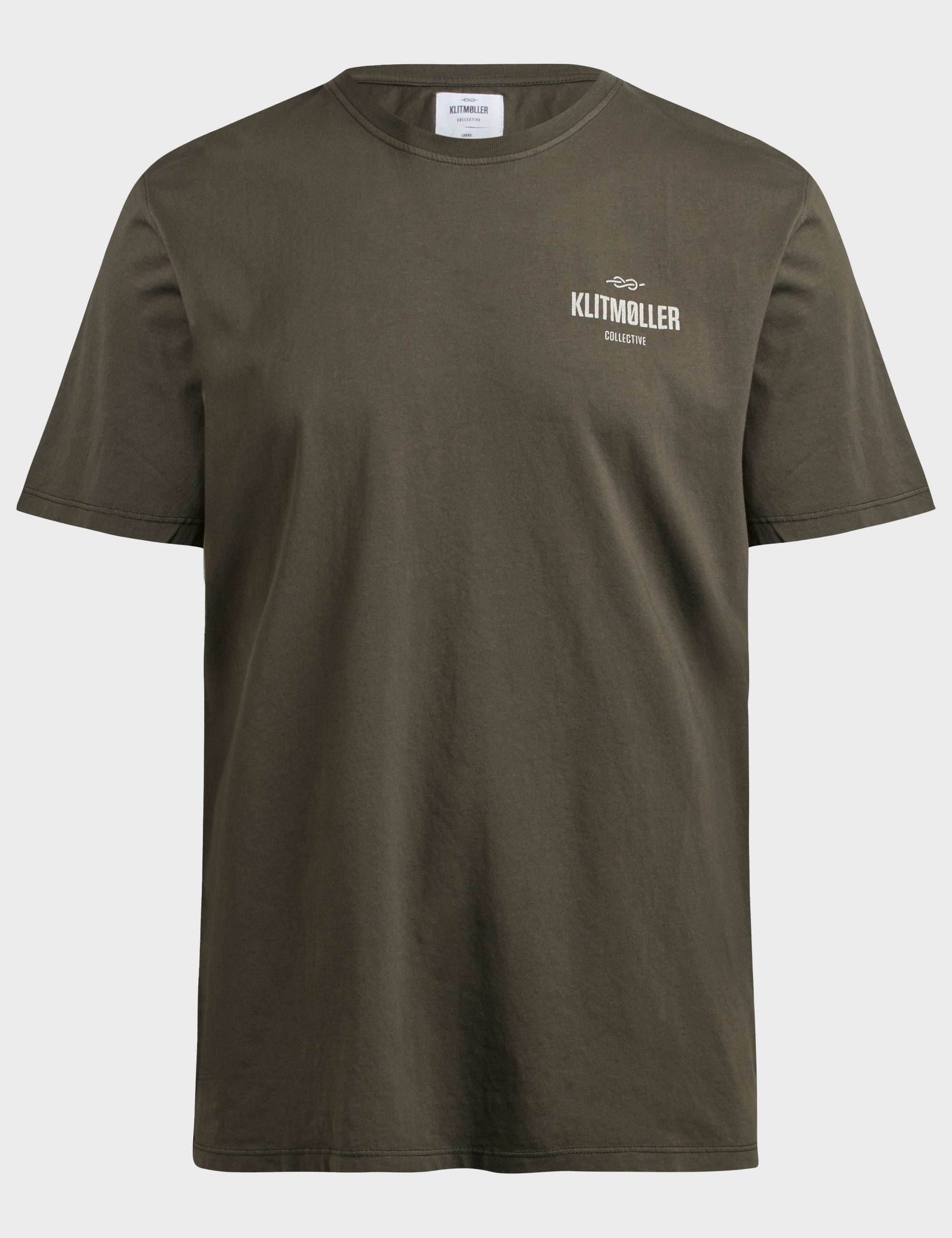 Mens Small Logo Tee - Olive