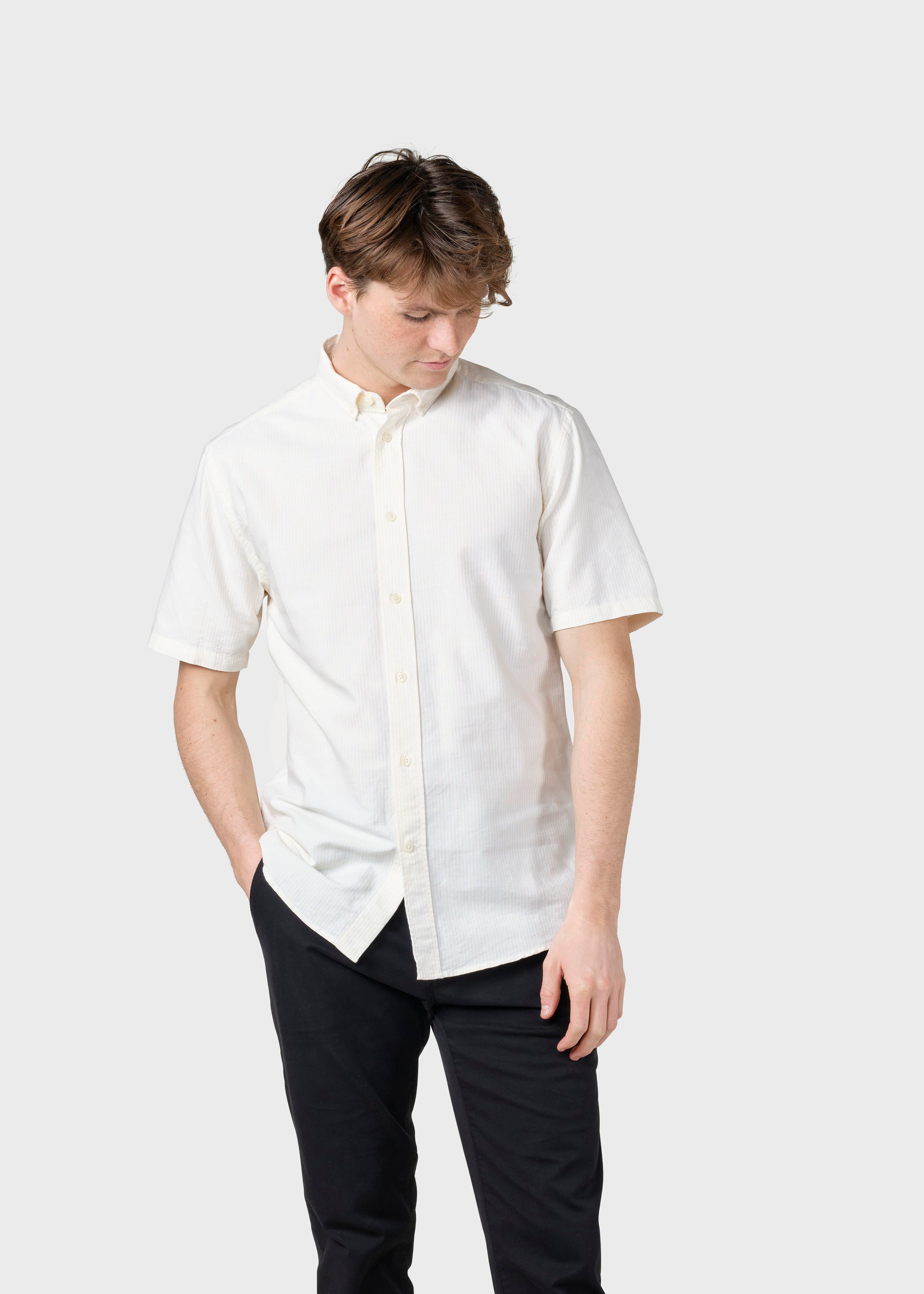 Mikkel Striped Shirt - White/lemon Sorbet
