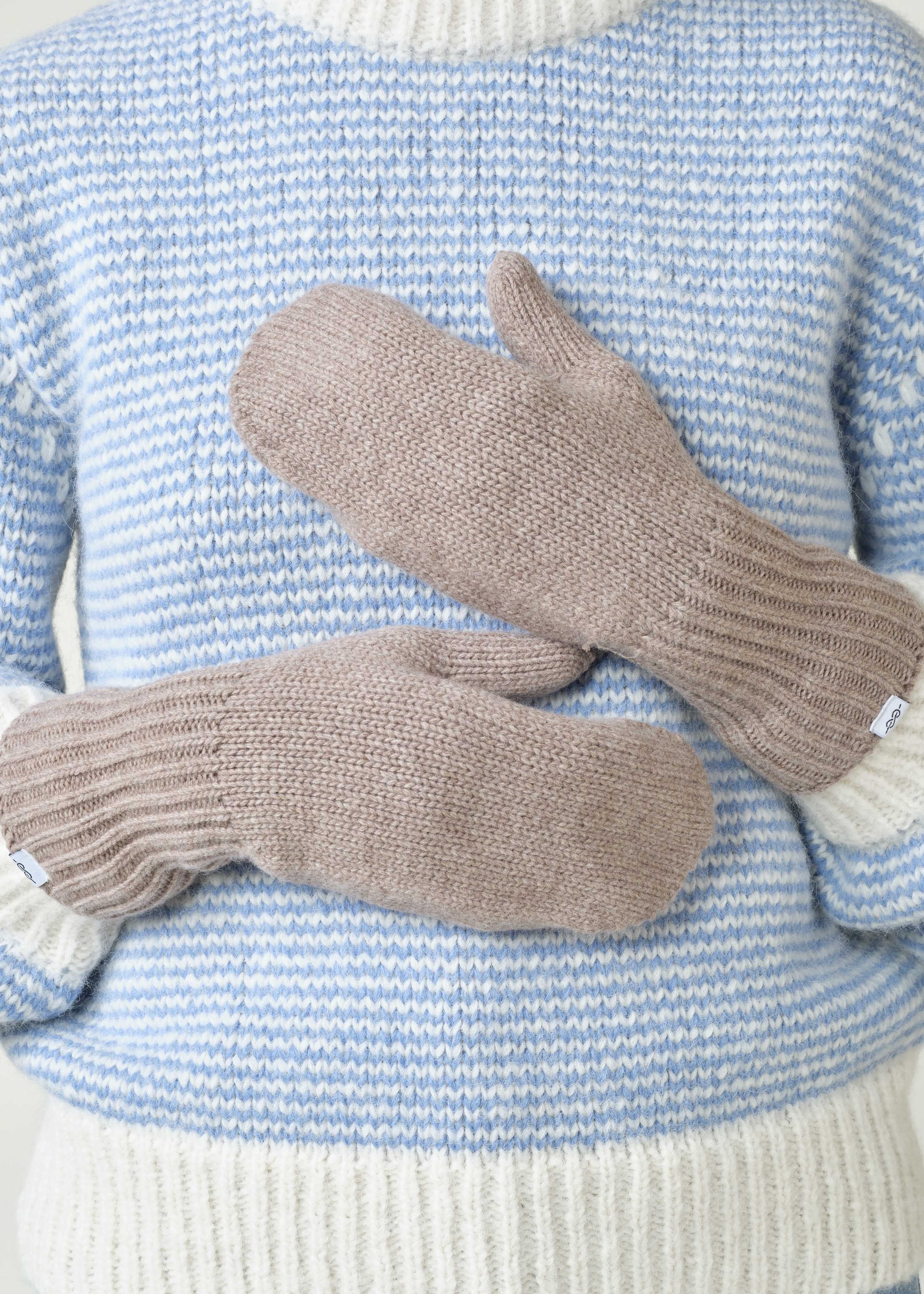 Mittens Knit - Sand