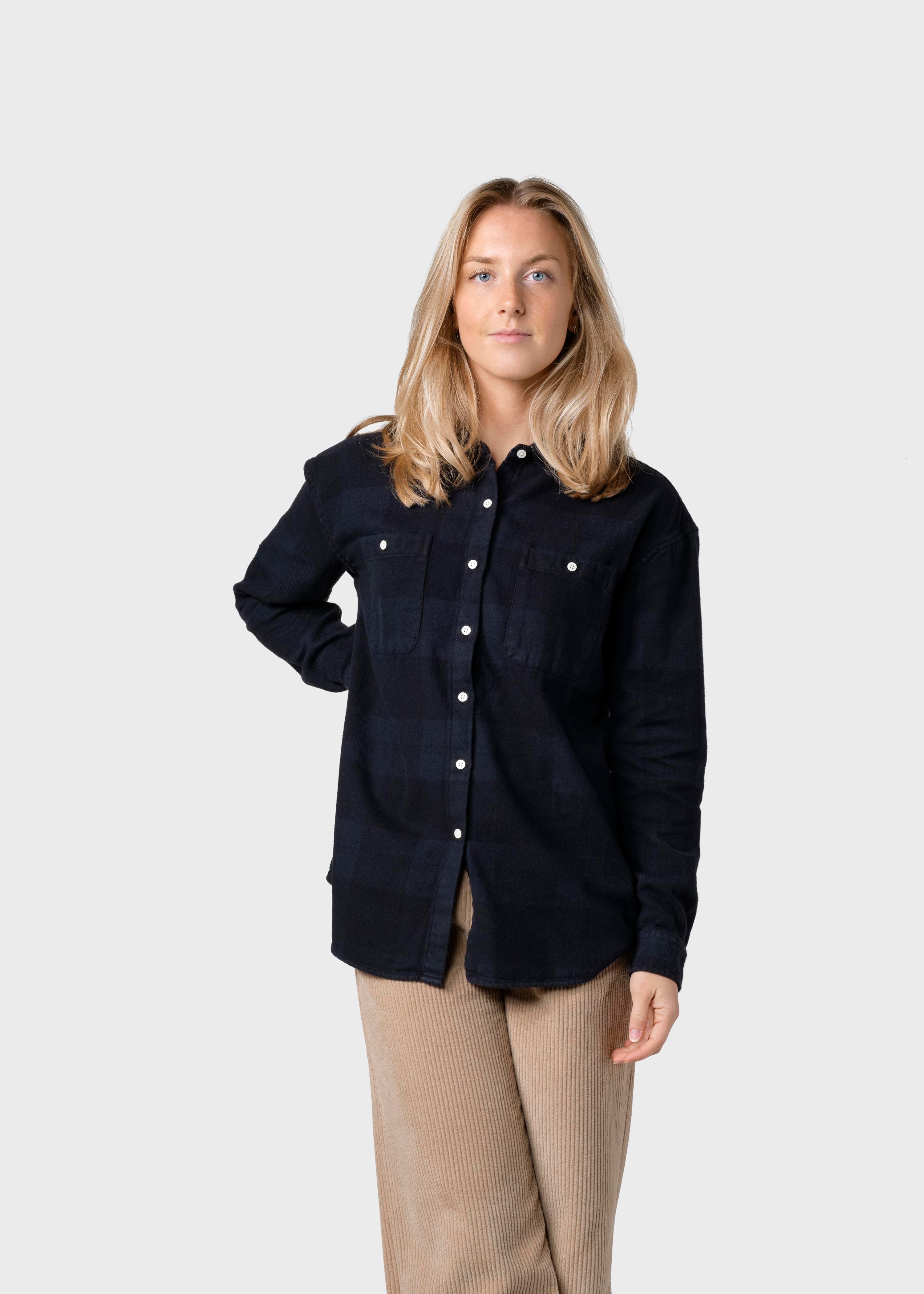 Mynthe Checked Shirt - Navy/black