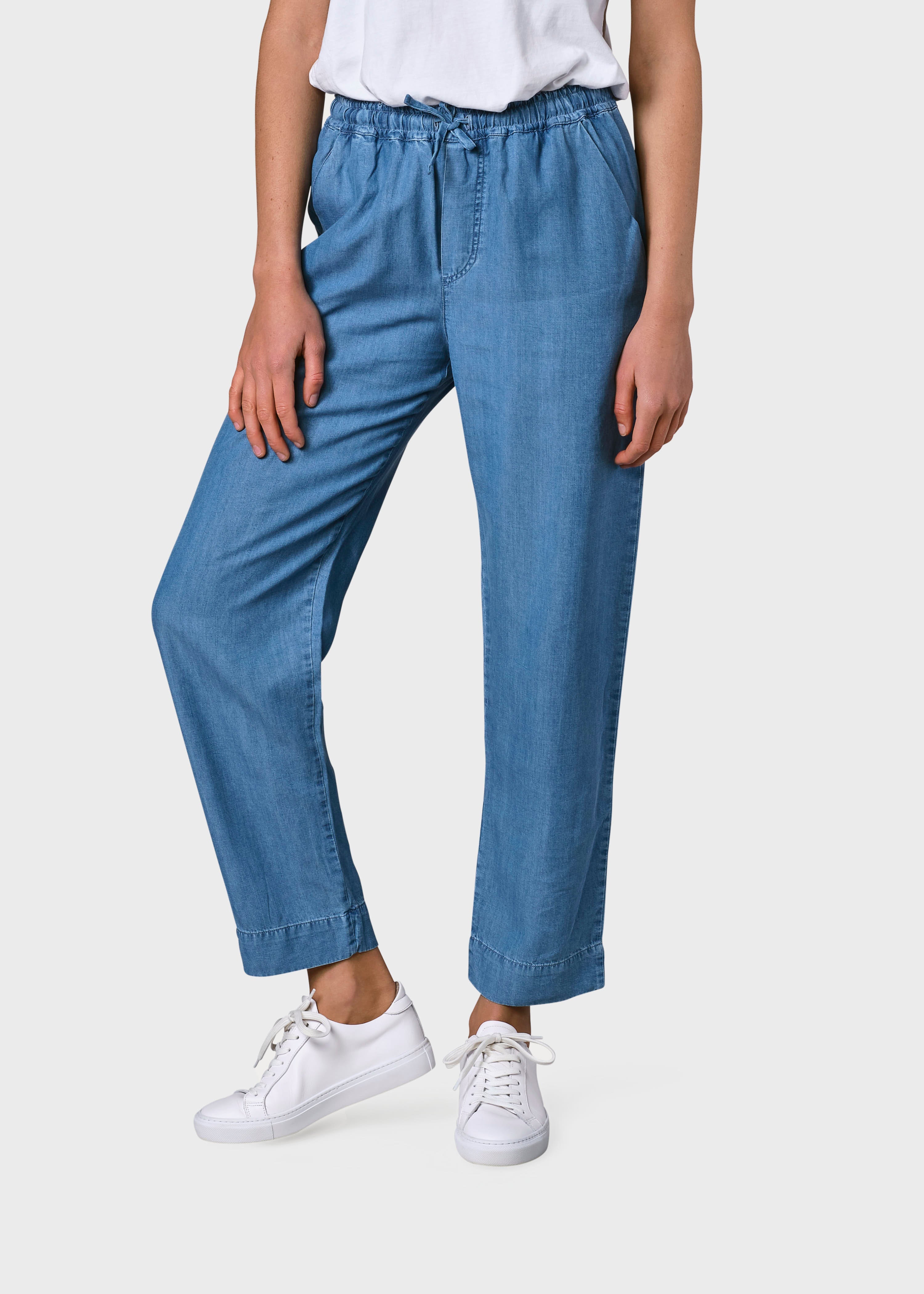 Nicoline Chambrey Pants - Light Blue