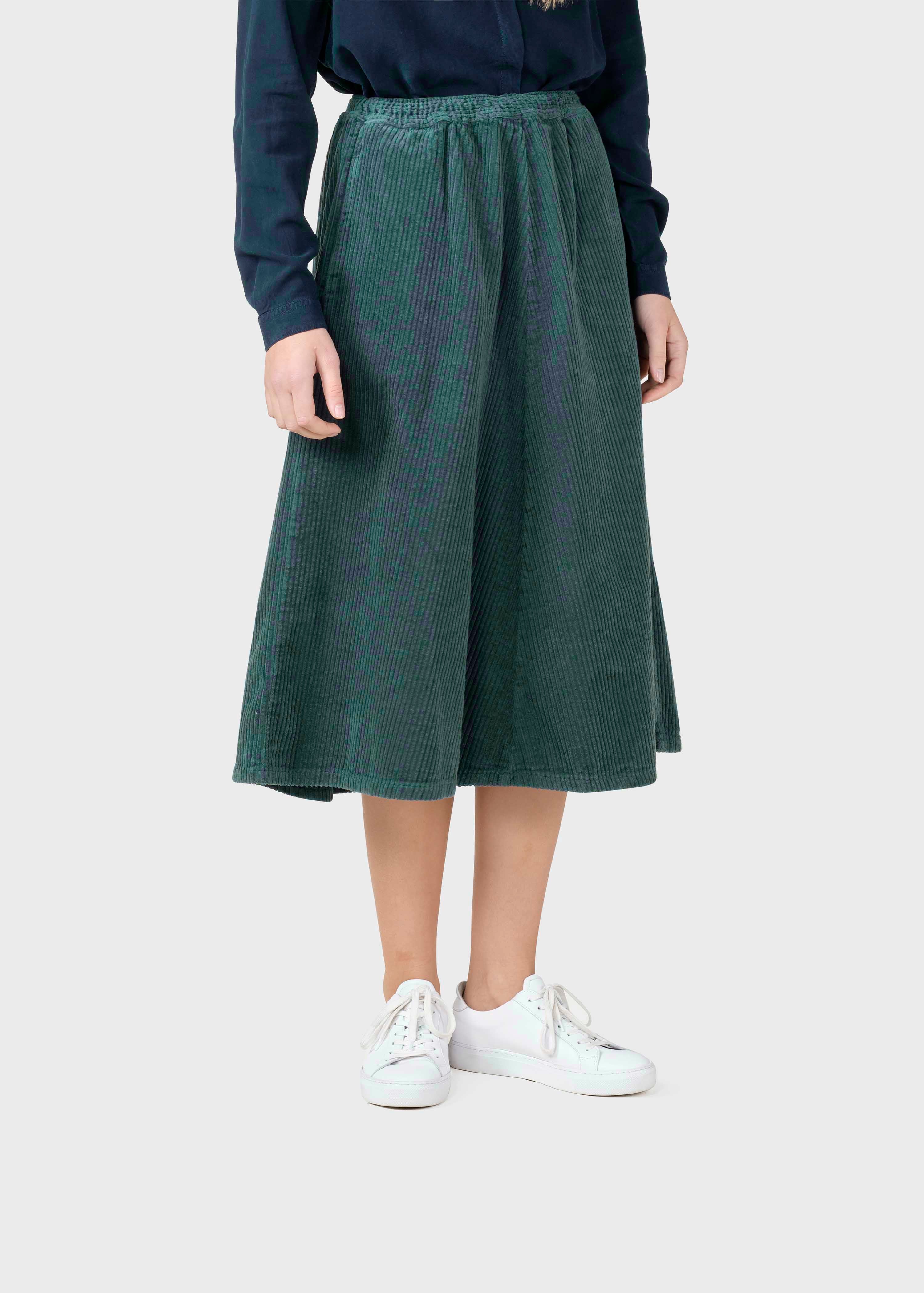 Ramona Cord Skirt - Moss Green