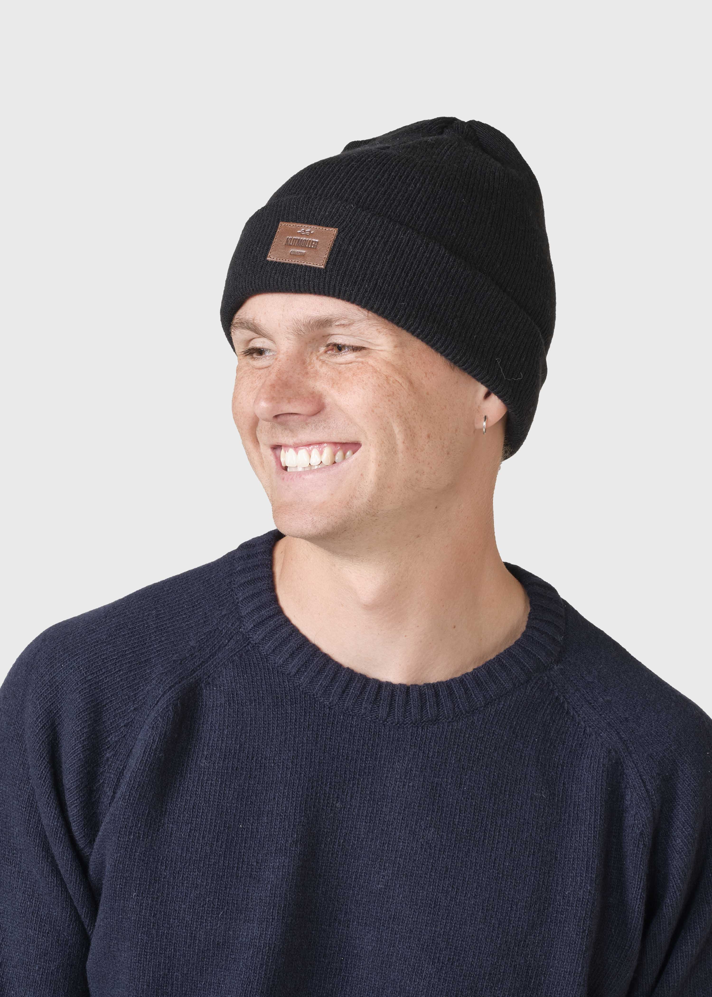 Rib Beanie - Black