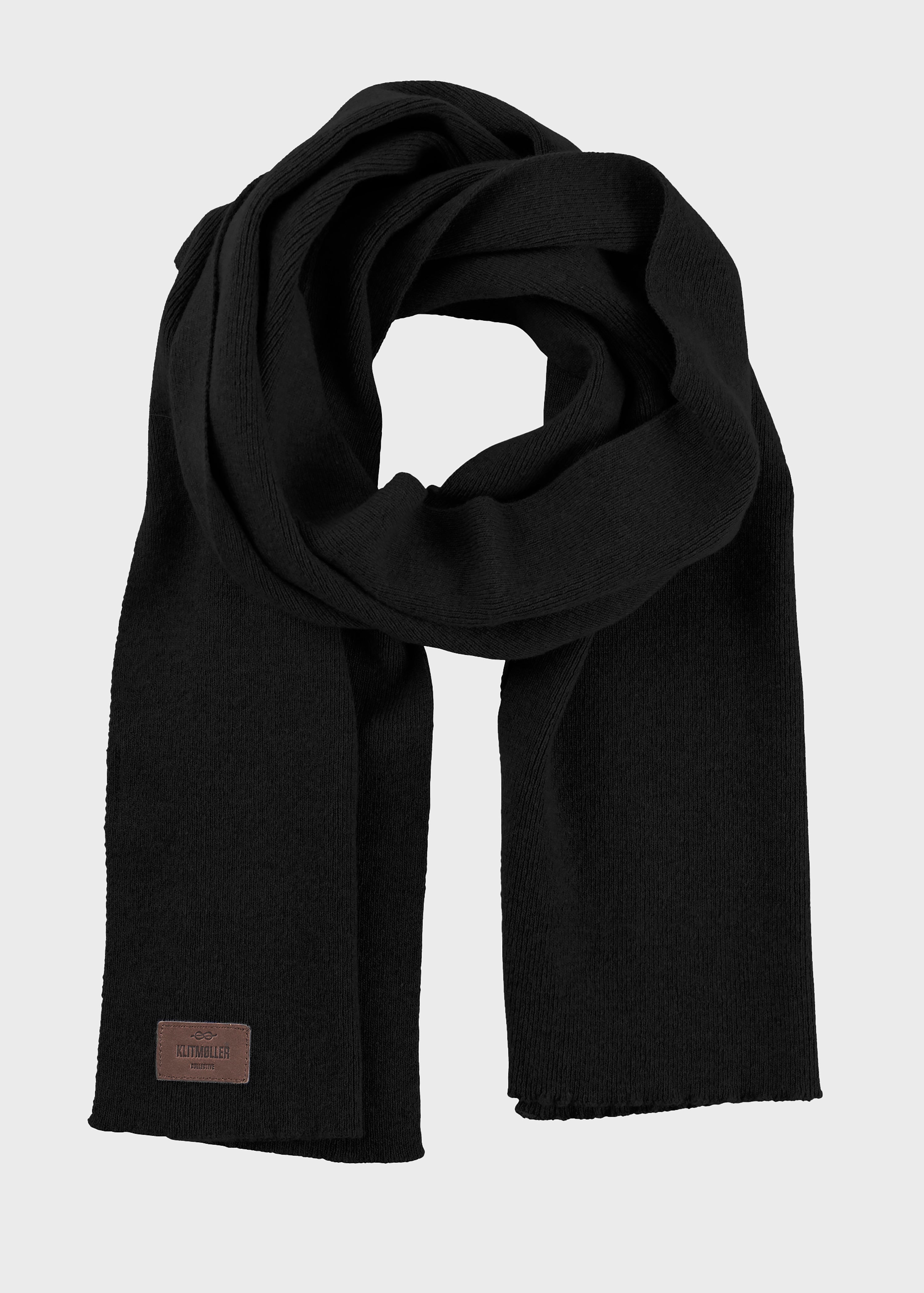 Rib Scarf - Black