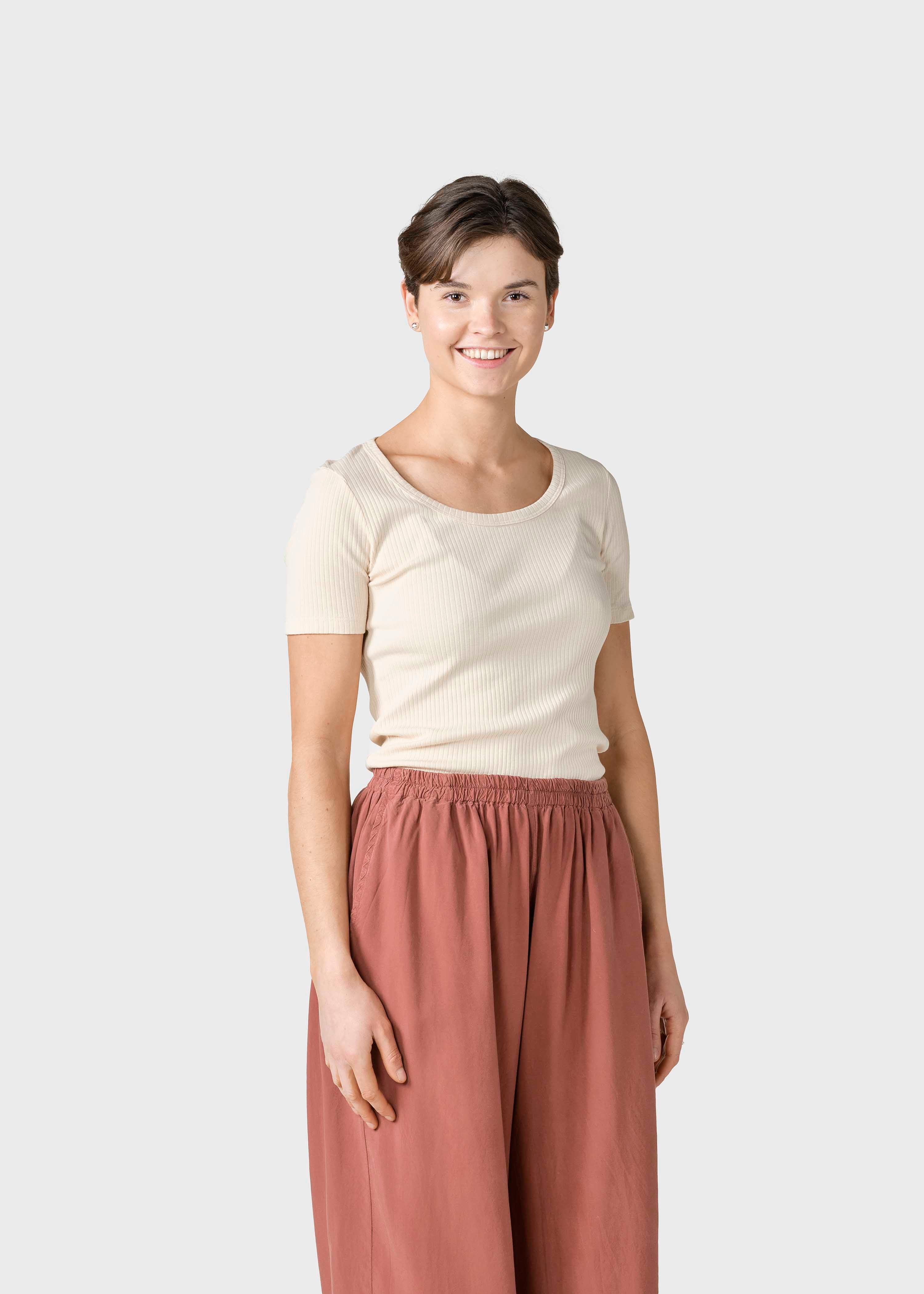 Rib Tee - Pastel Sand