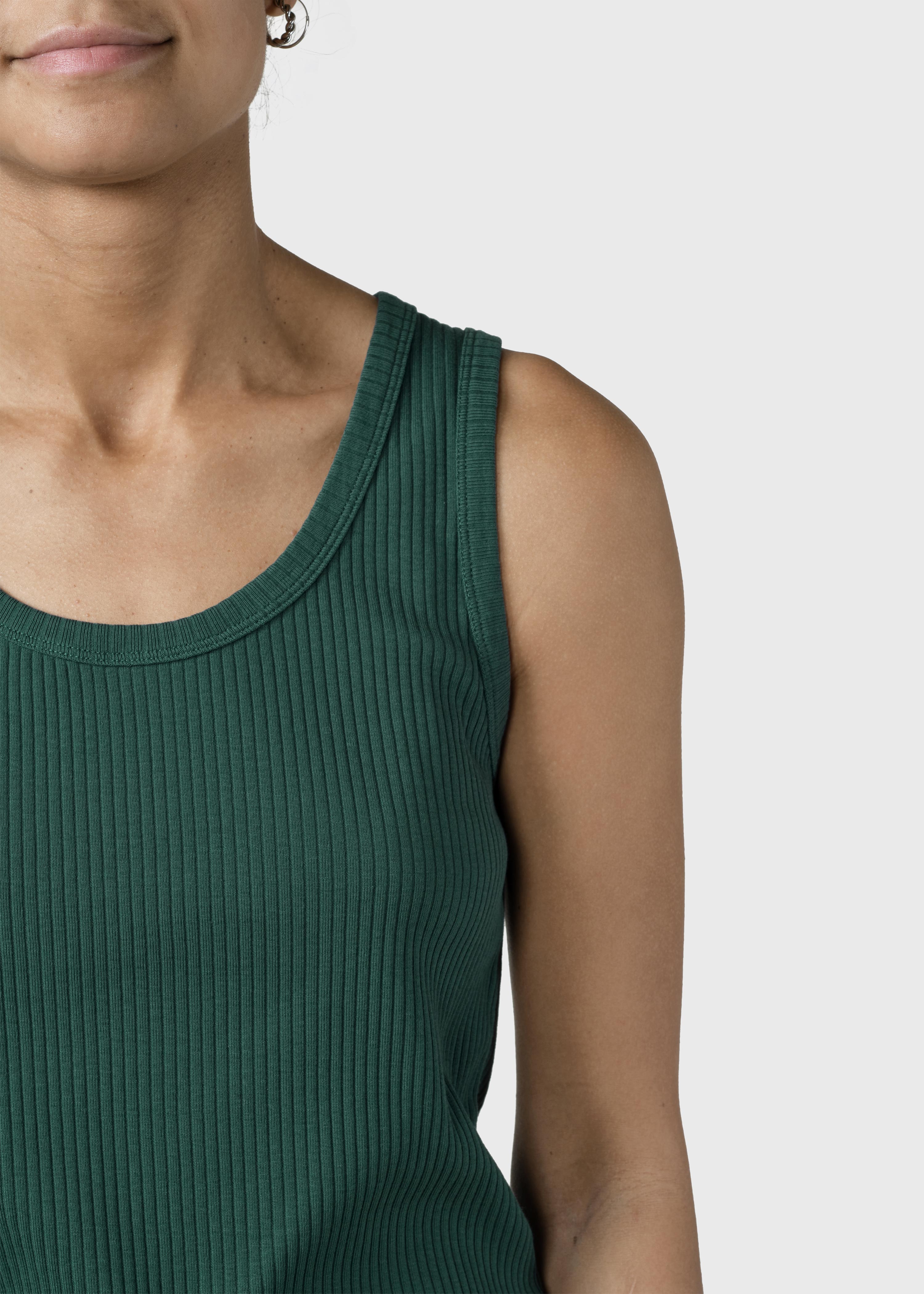 Rib Top - Moss Green
