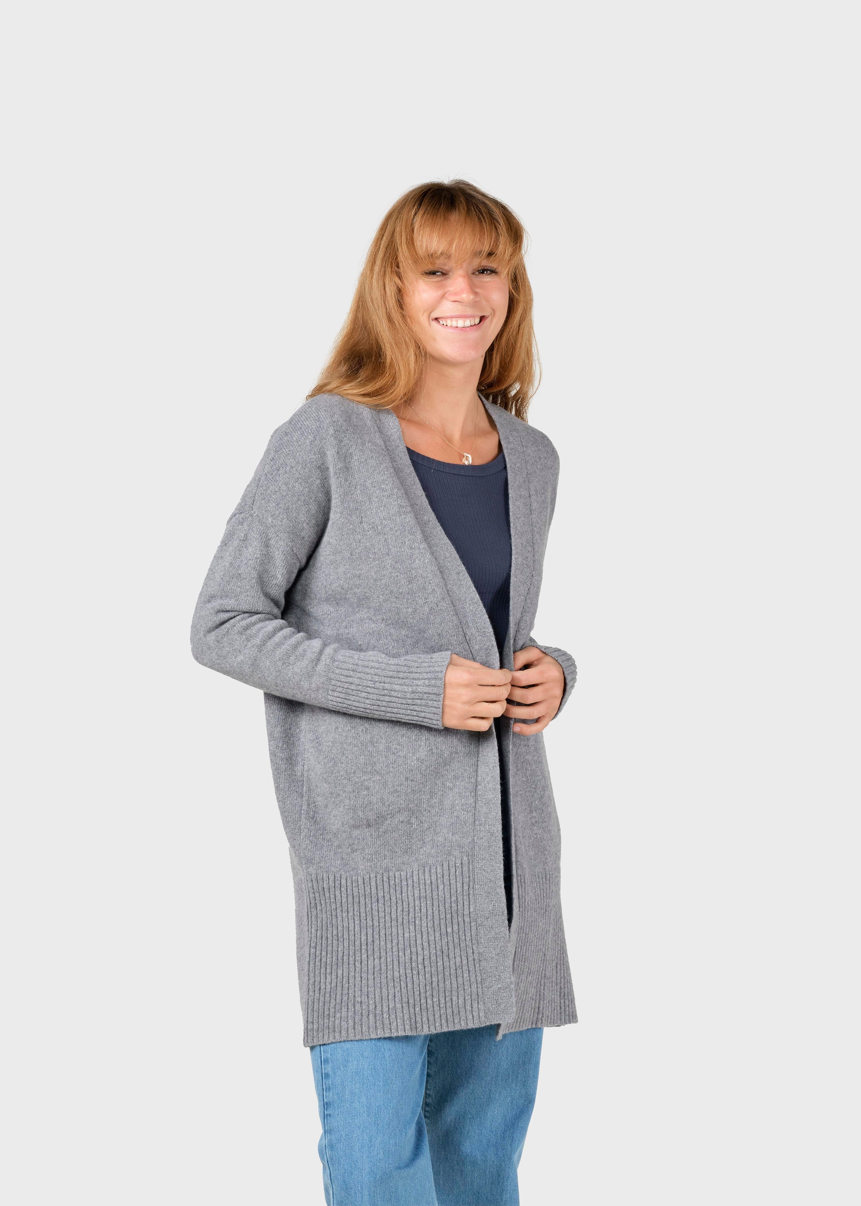 Rosemarie Knit Cardigan - Light Grey