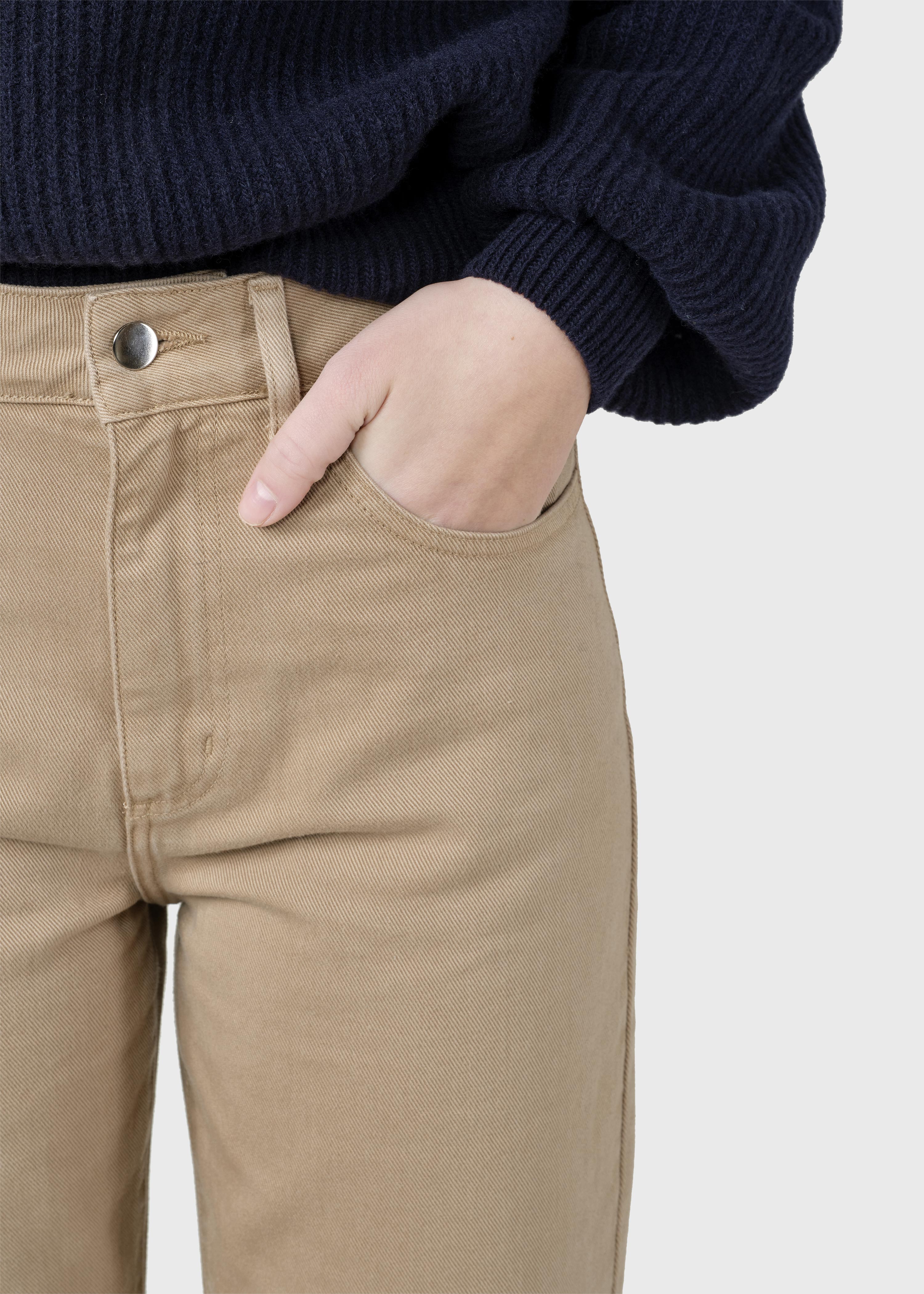 Rubi Denim Pants - Sand