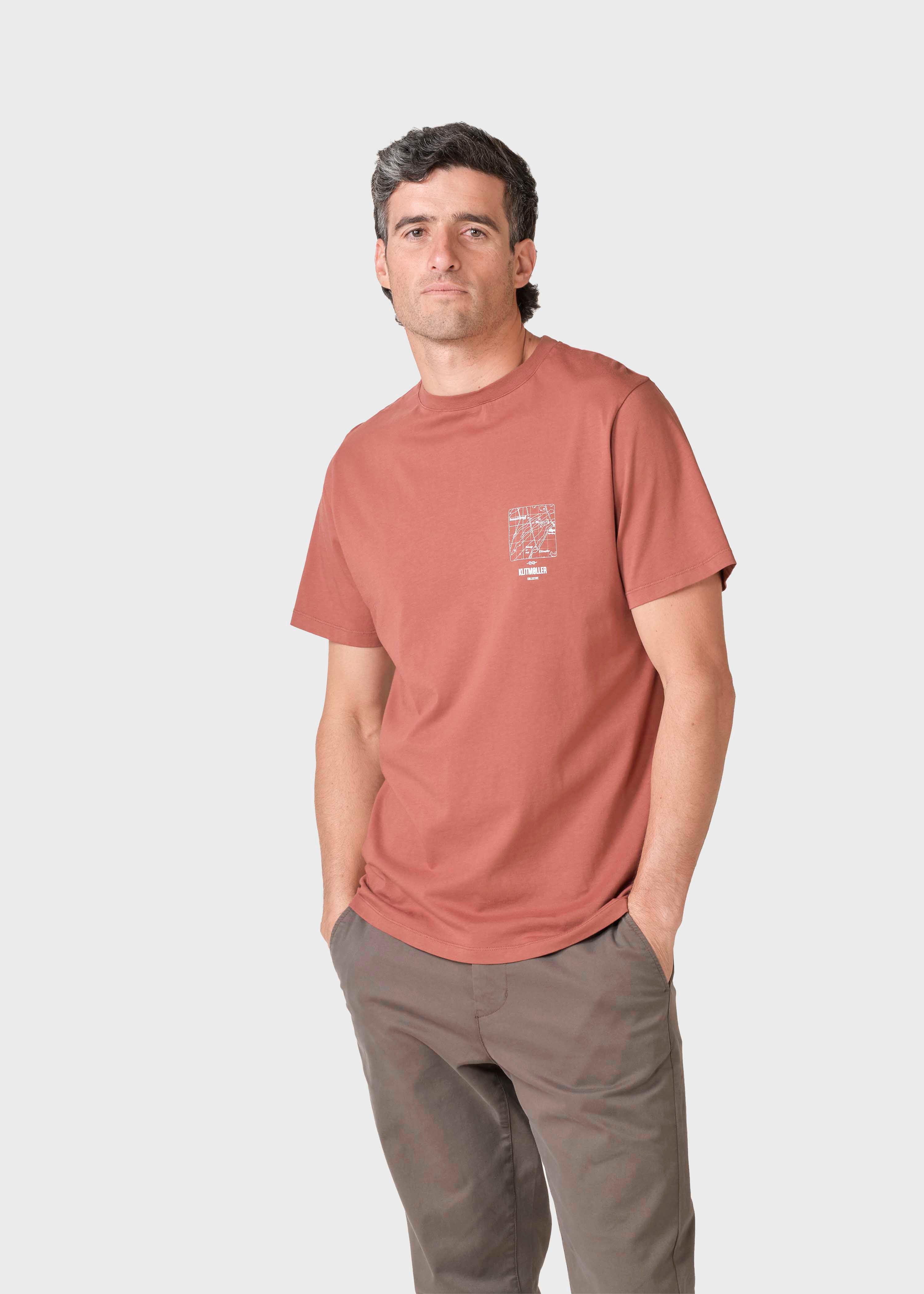 Ryan Tee - Burnt Sienna/cream