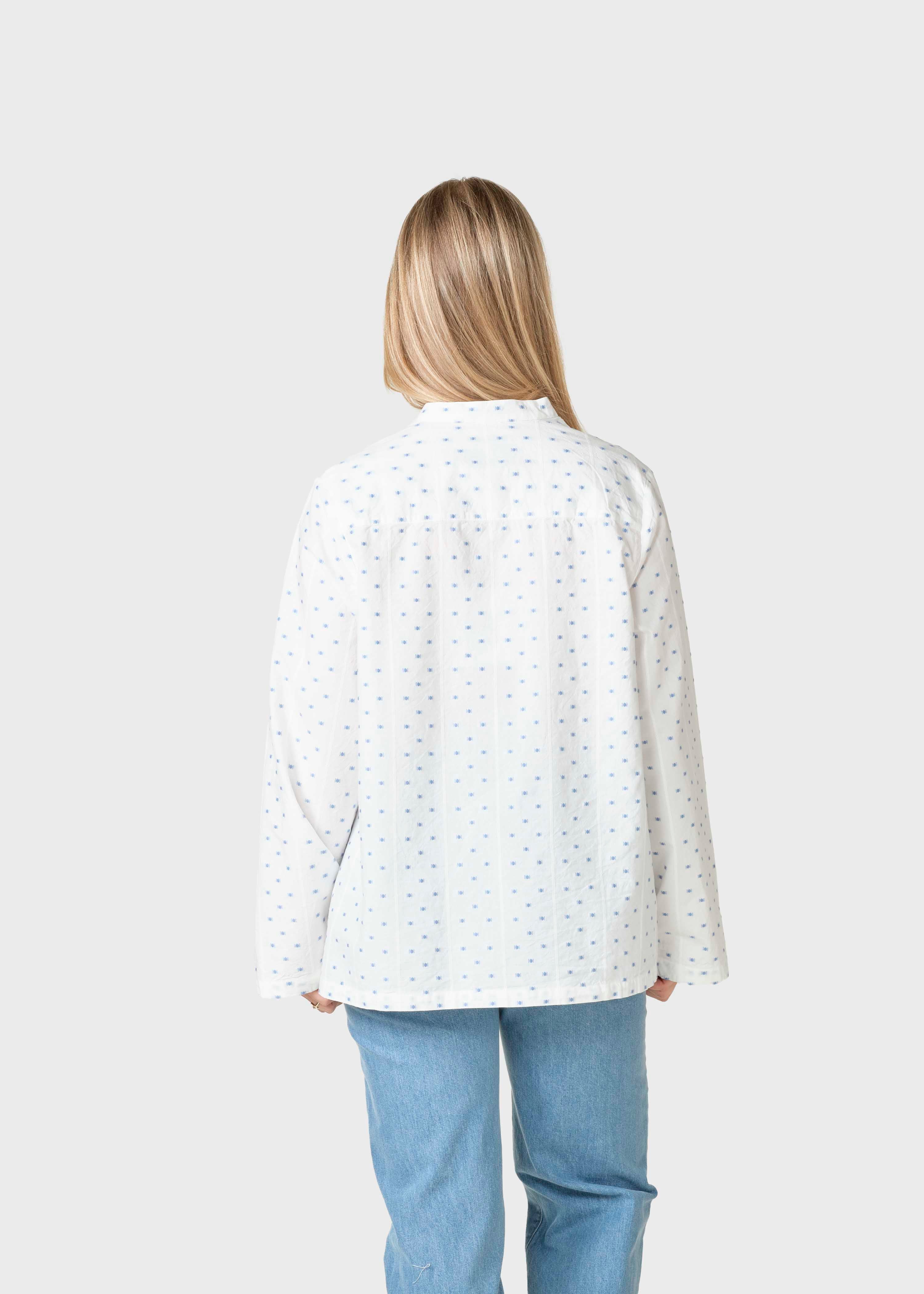 Tracy Shirt - White/light Blue