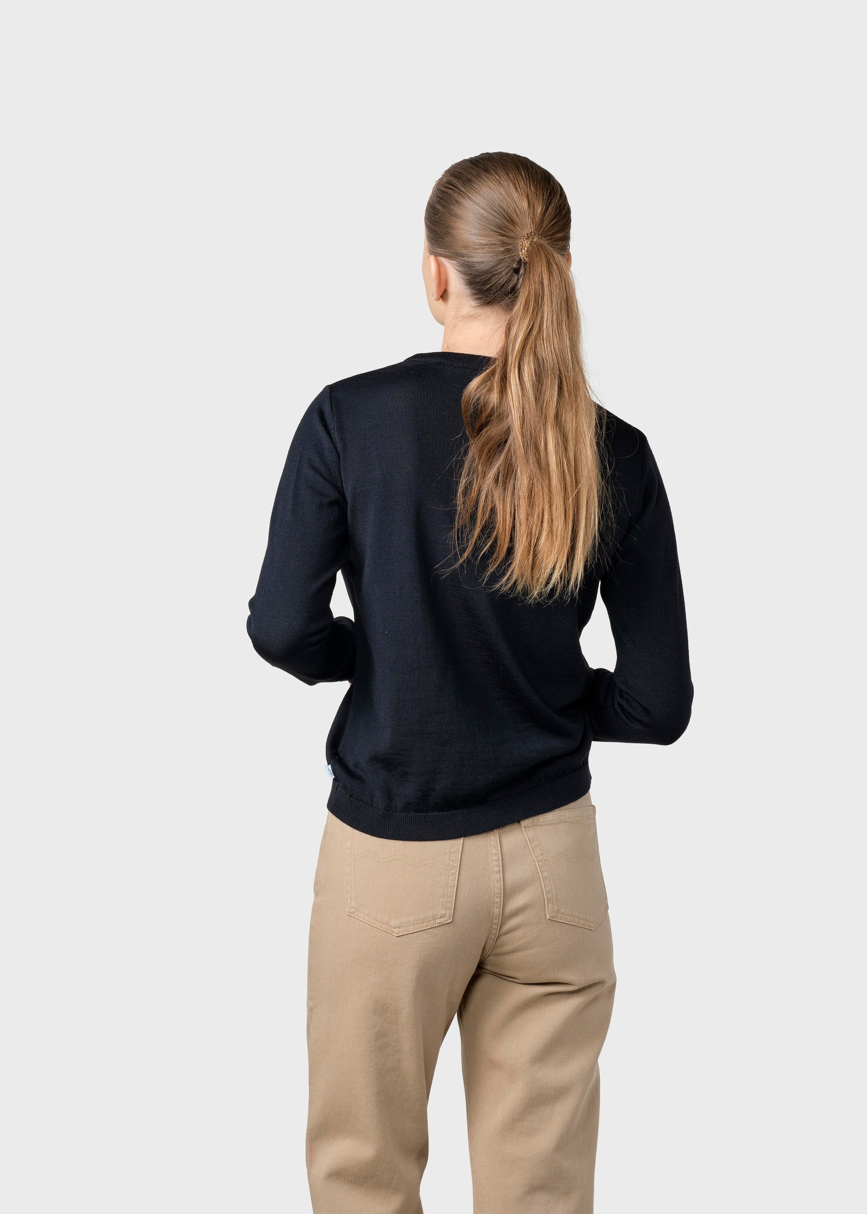 Womens Basic Merino Knit - Black