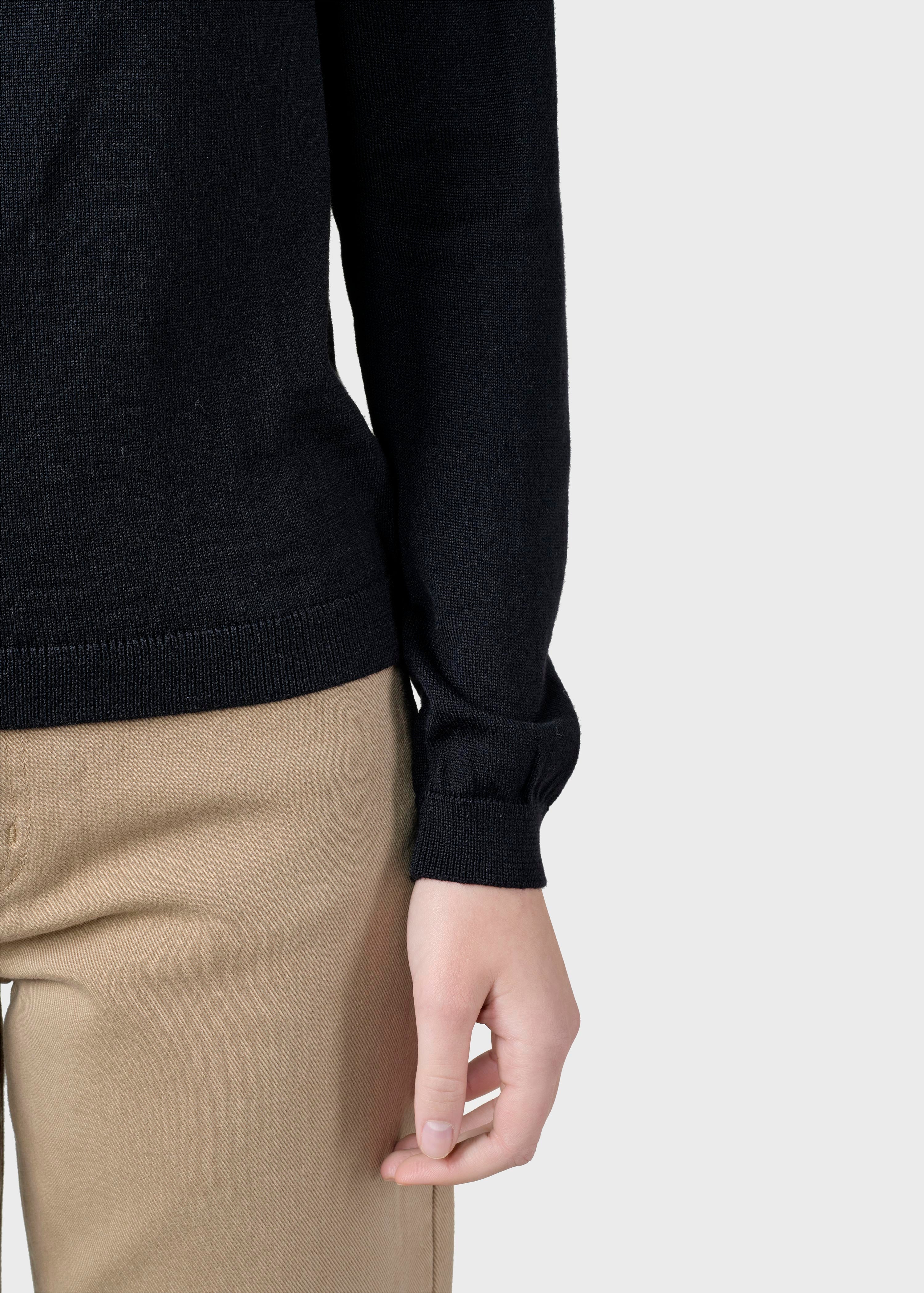 Womens Basic Merino Knit - Black