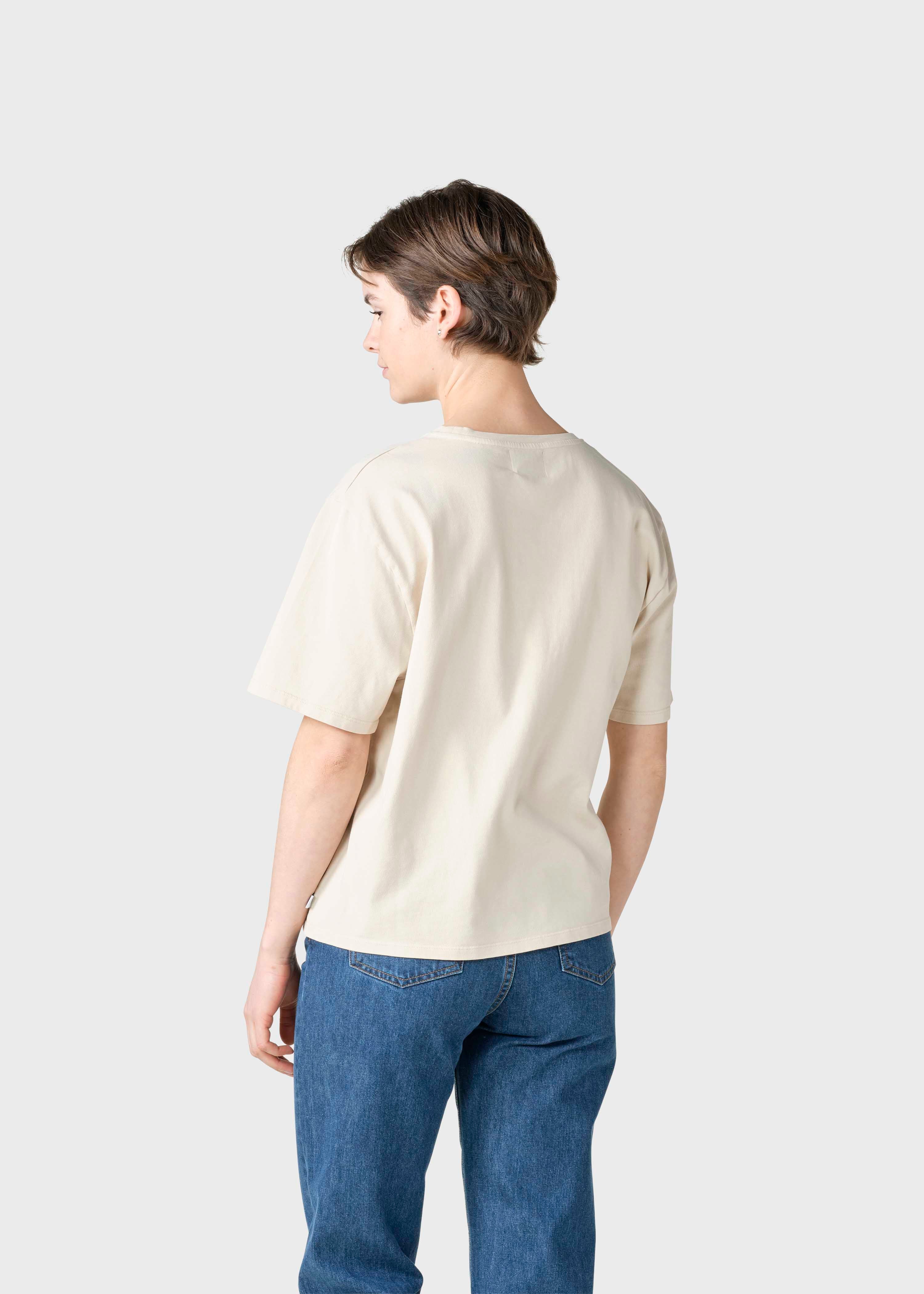 Womens Boxy Tee - Pastel Sand