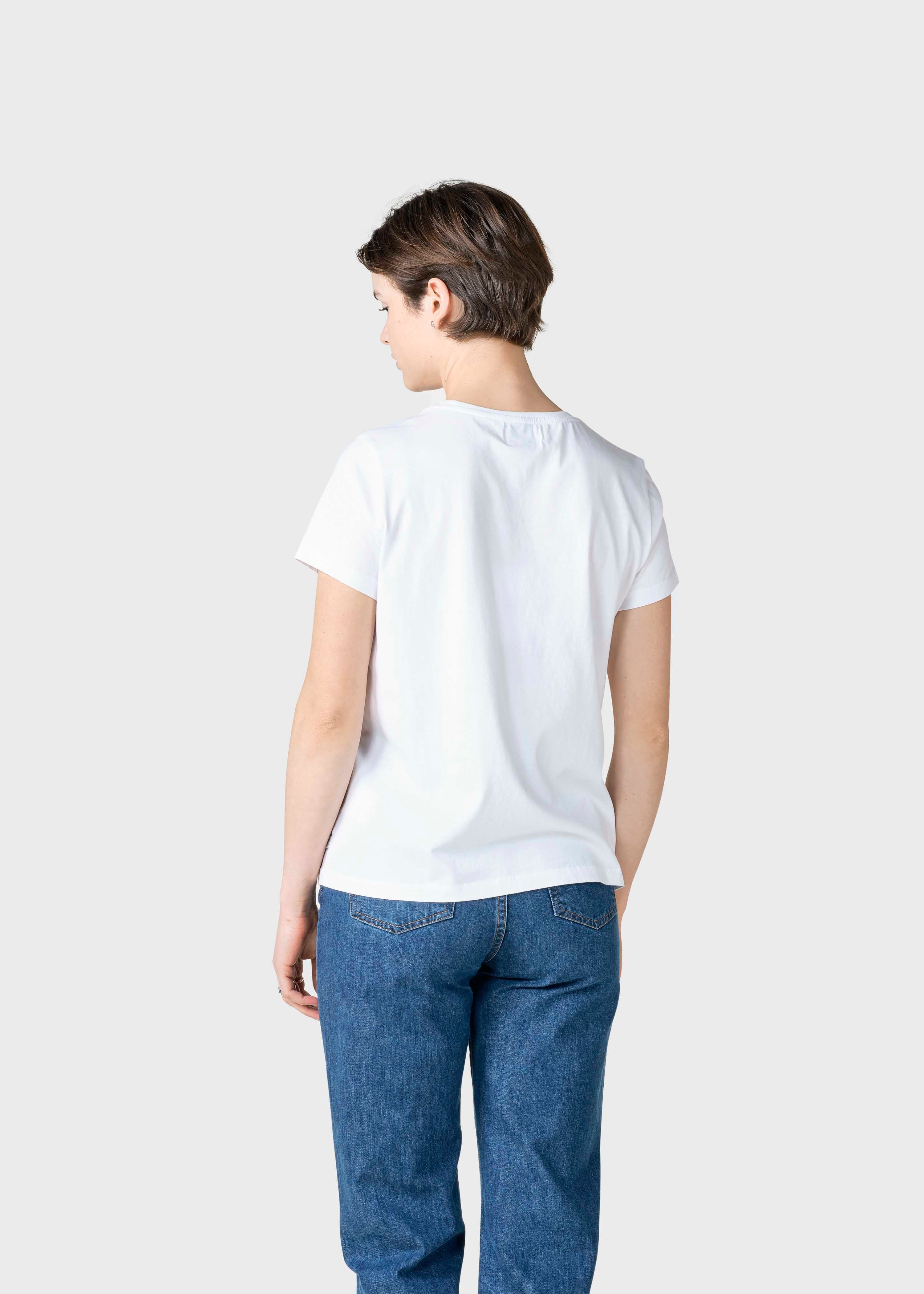 Womens Small Logo Tee - White