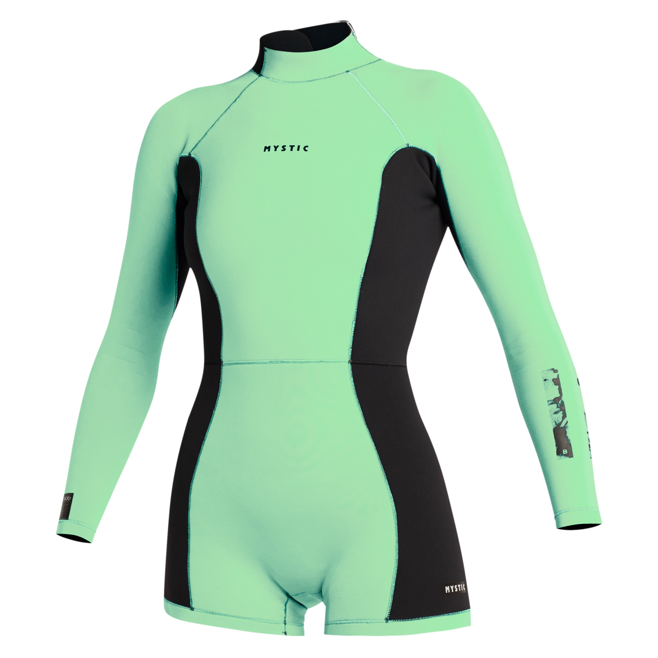 Lunar BK Longarm Shorty 2/2mm Bzip Women - Lime Green