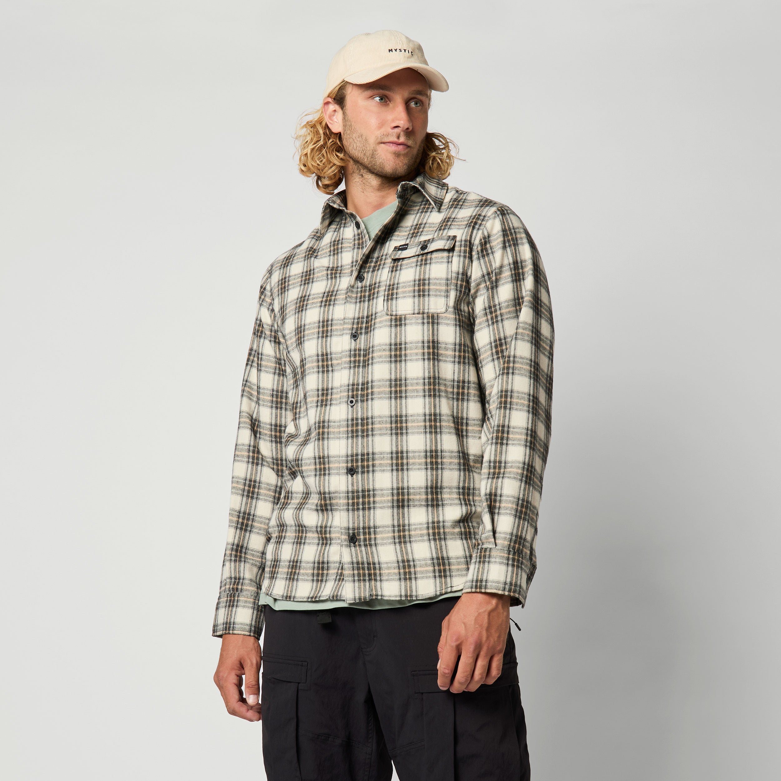 Mystic - Check Shirt - Off White