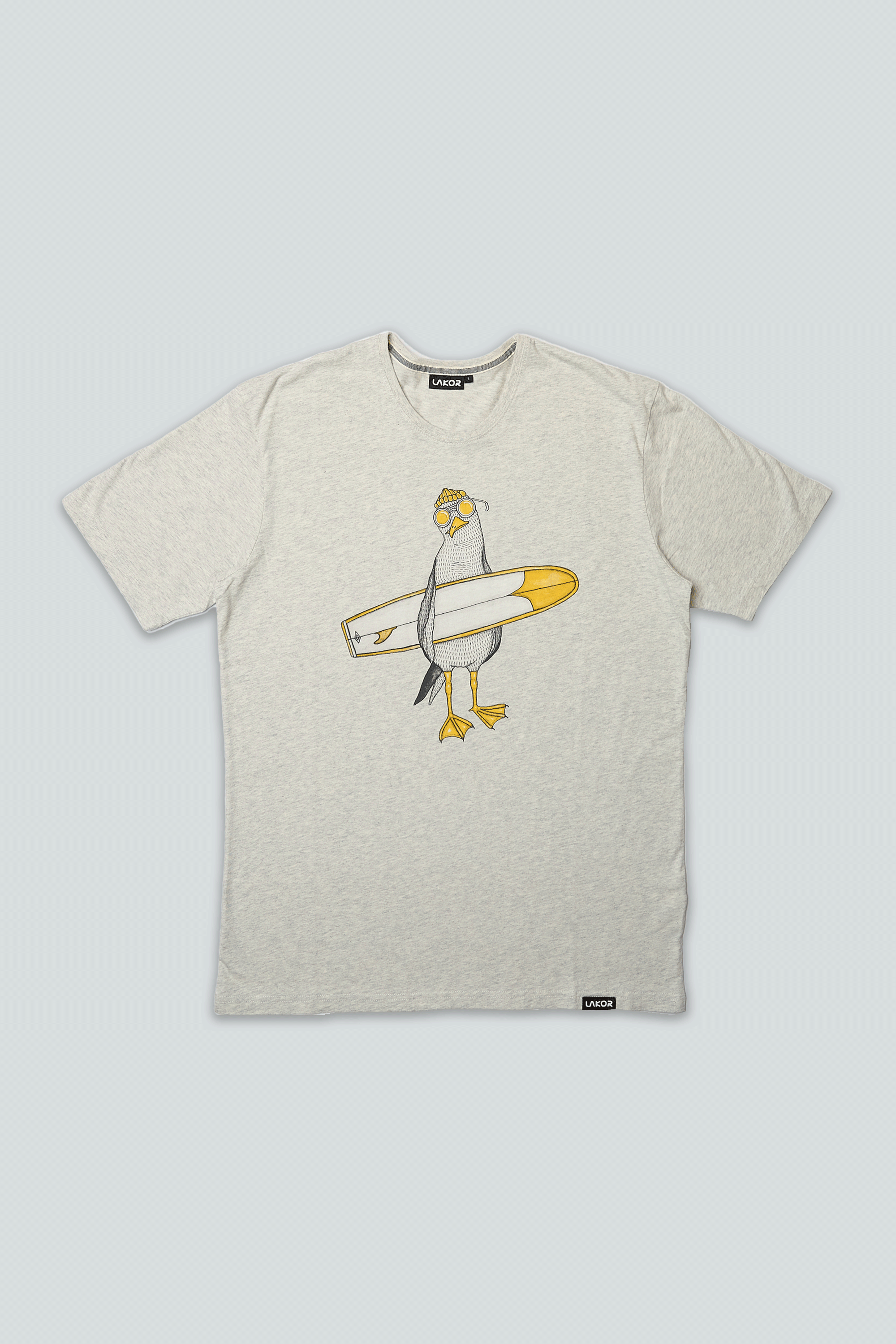Surfing Seagull T-shirt (havremelerad) 
