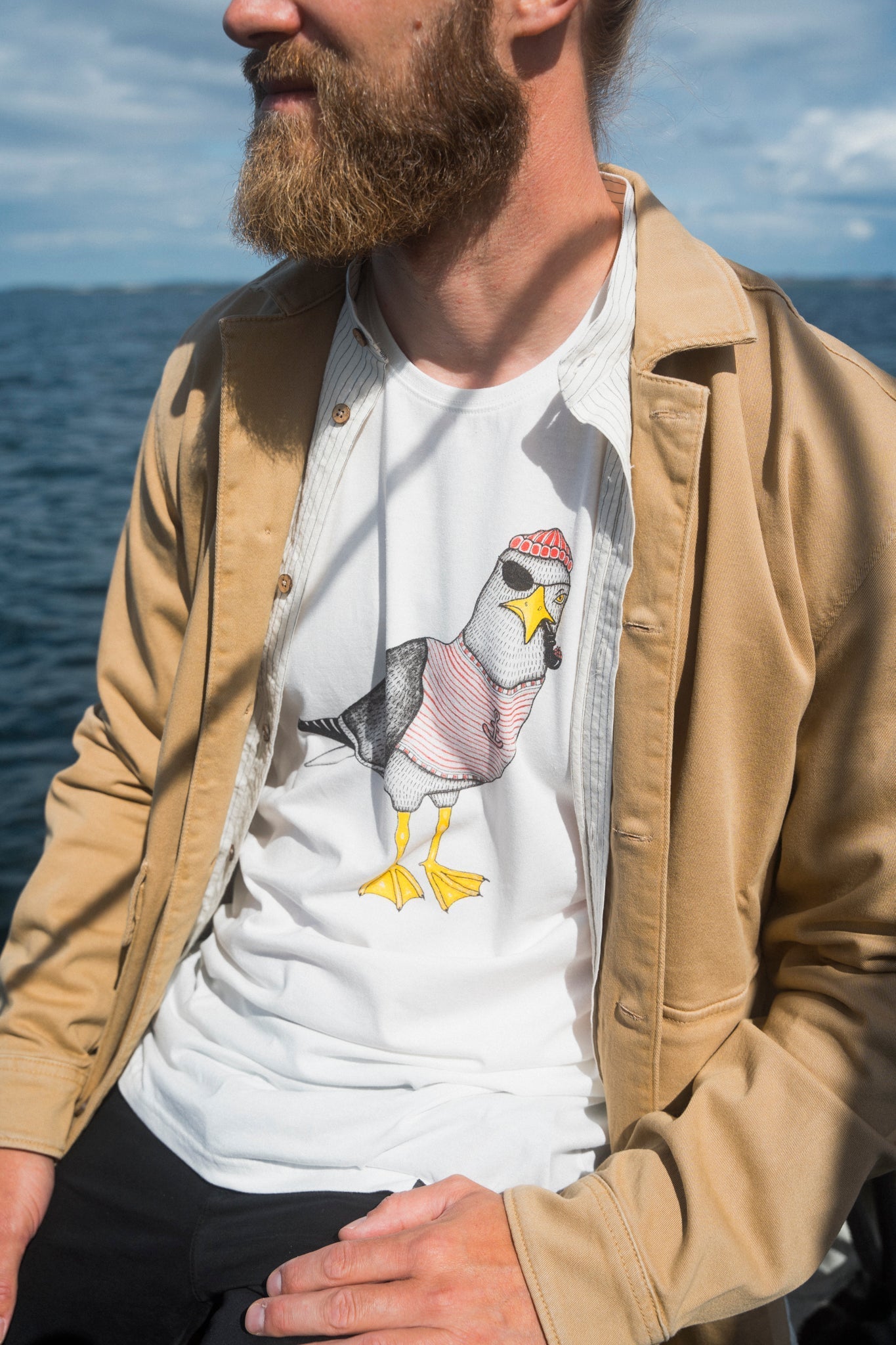 Seaborn Seagull T-shirt (Star White) 