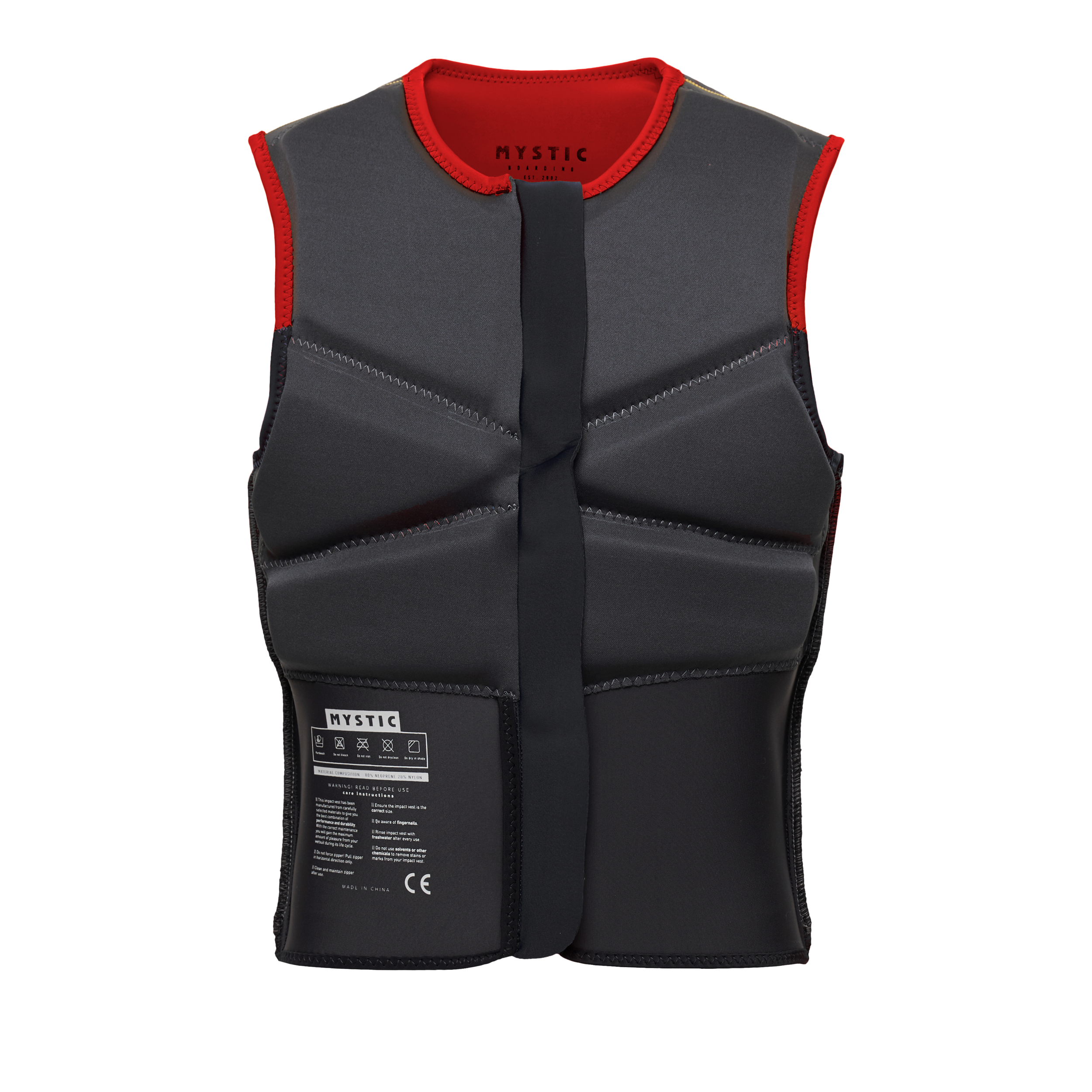 Mystic - Block Impact Vest Fzip - Red