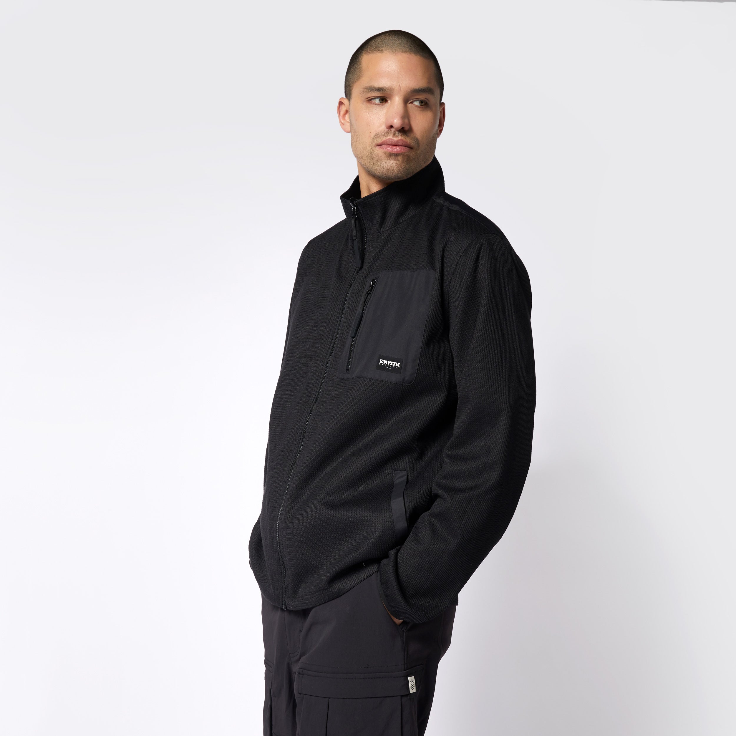 DTS Reversible Zip Thru Jacket - Black