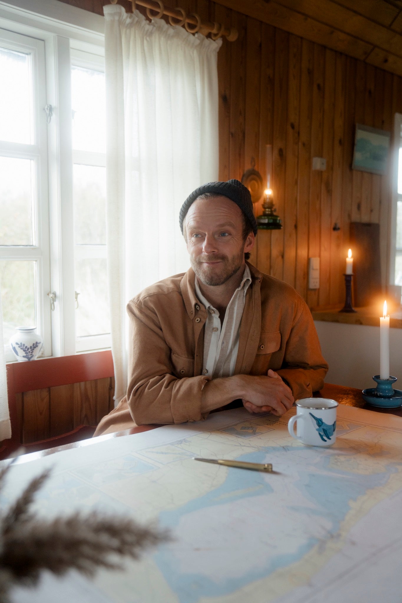 Båtsmanskjorta (brun) 