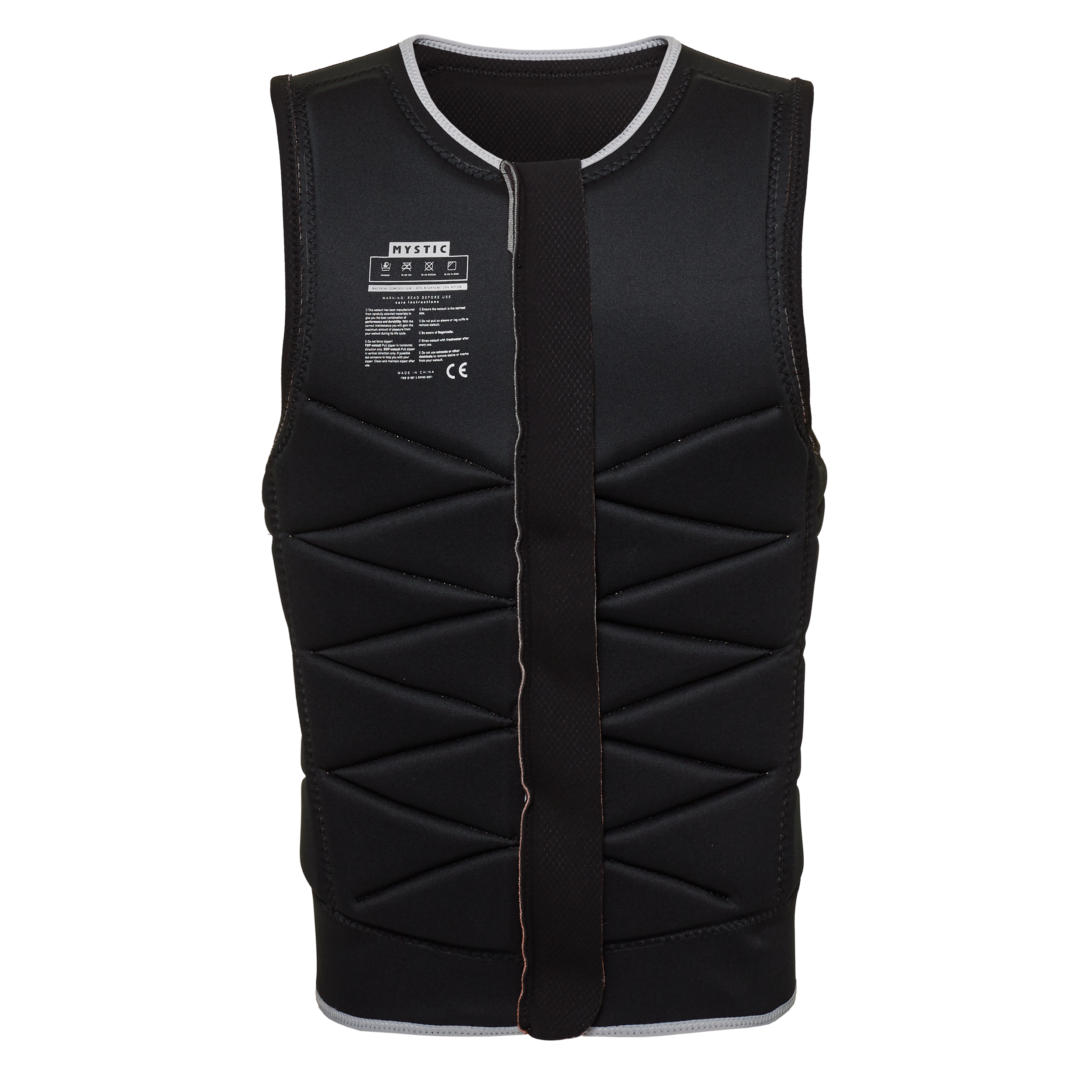 Mystic - Outlaw Impact Vest Fzip Wake - Svart