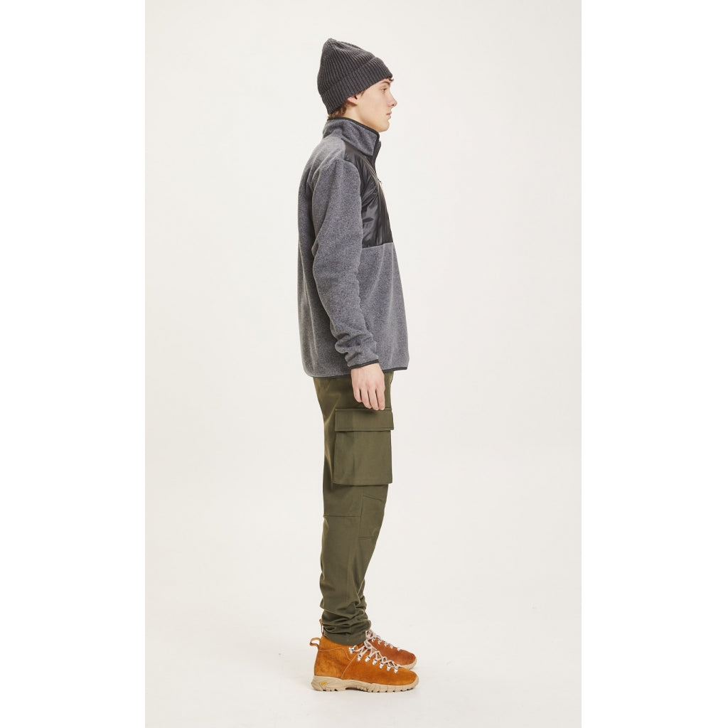 KnowledgeCotton Apparel KELM ½ neck zip polartec™ fleece sweat