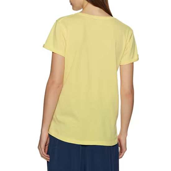 Rip Curl - re-entry v-neck t-shirt - ljus persika 