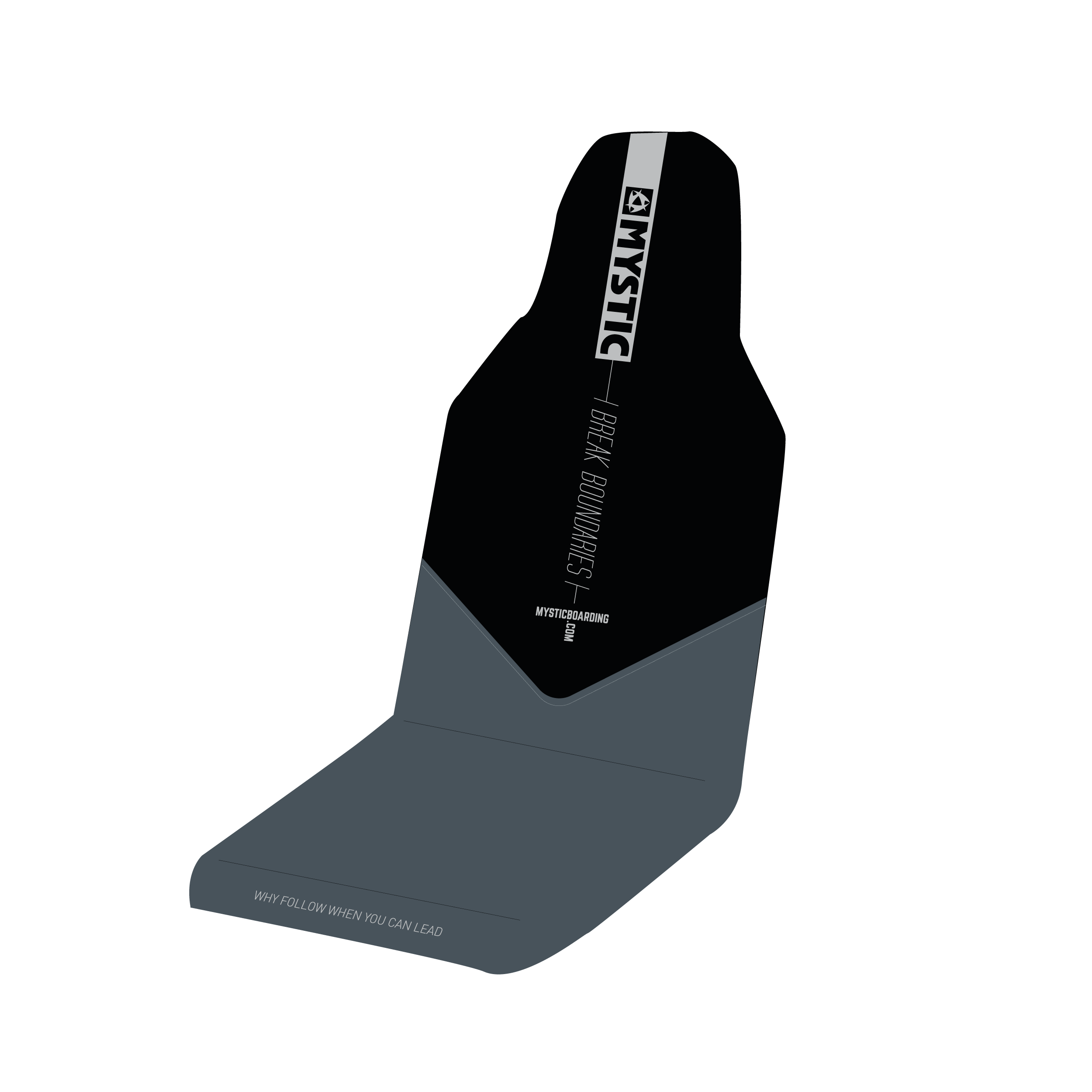 Mystic - Bilstolsöverdrag - Svart/Vit