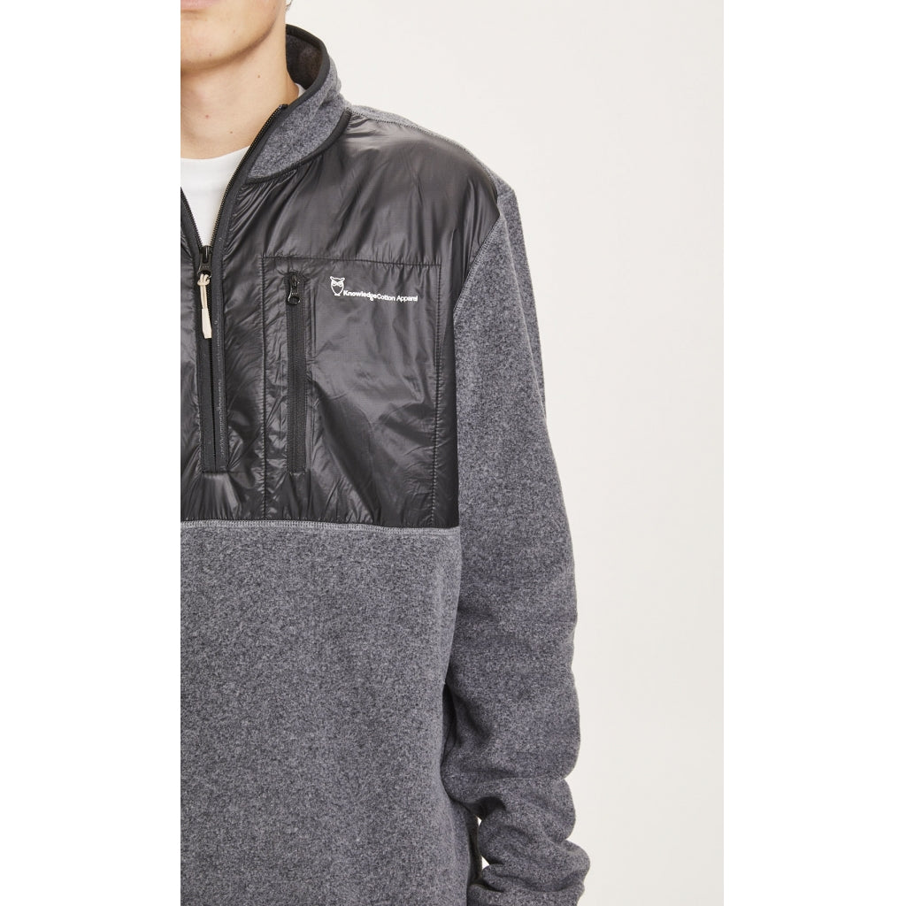 KnowledgeCotton Apparel KELM ½ neck zip polartec™ fleece sweat