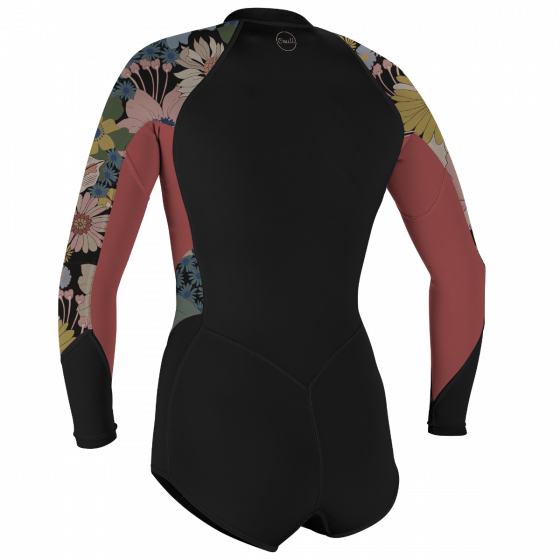 O'Neill Bahia 2/1 Front Zip L/S Short Spring Tearoe/Twiggy