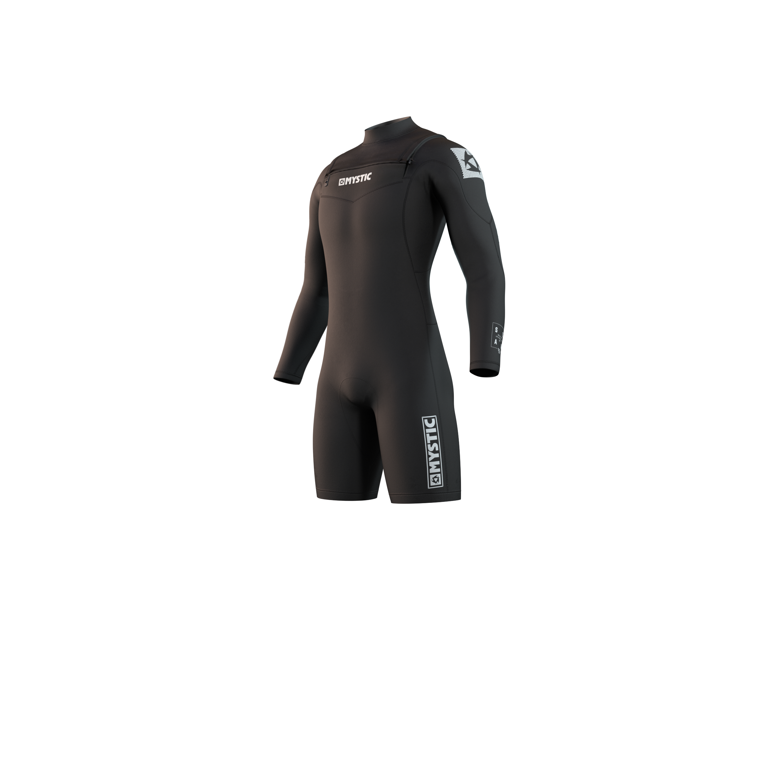 Mystic - Star Longarm Shorty 3/2mm Double Fzip - Svart