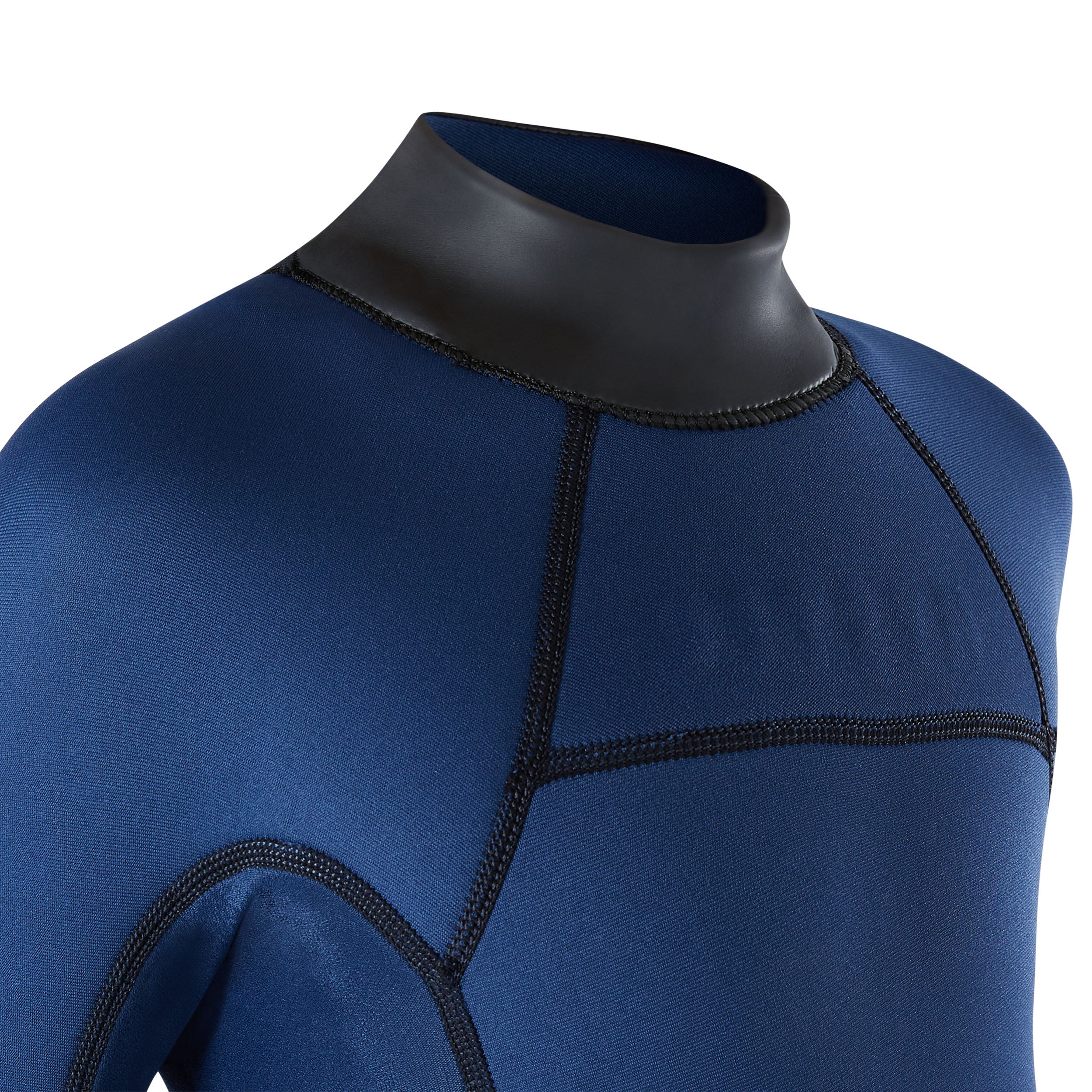 Mystic - Star Fullsuit 3/2mm Bzip Flatlock Junior - Nattblå