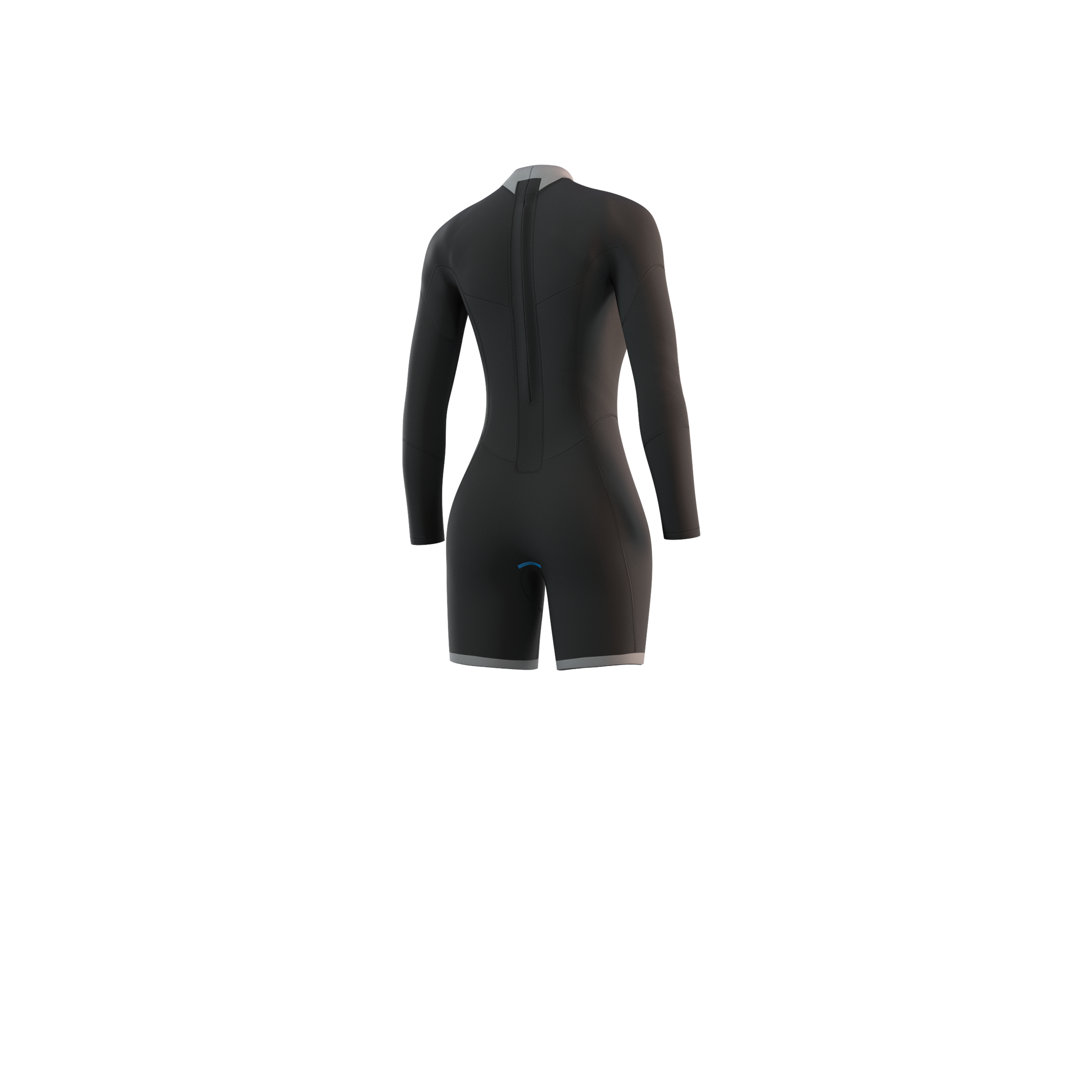 Mystic - Brand Longarm Shorty 3/2 mm Bzip Flatlock Dam - Nattblå