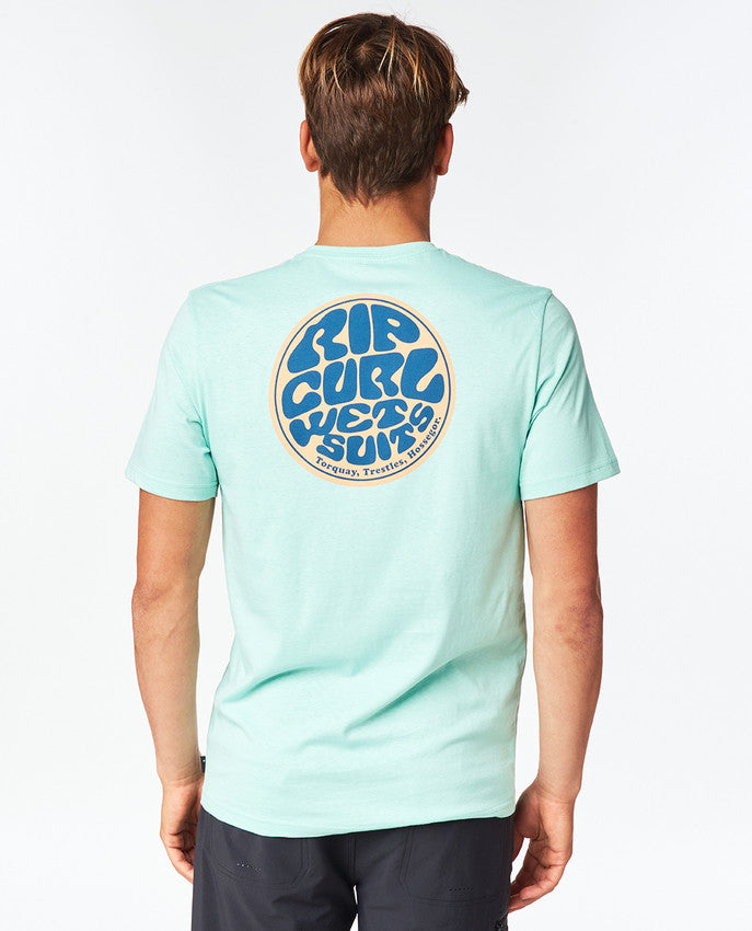 Rip Curl - arty t-shirt - tvättad aqua