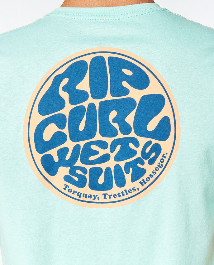 Rip Curl - arty t-shirt - tvättad aqua