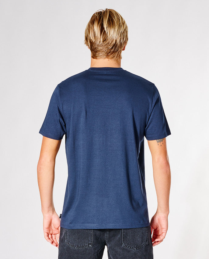 Rip Curl - corp icon t-shirt - marinblå
