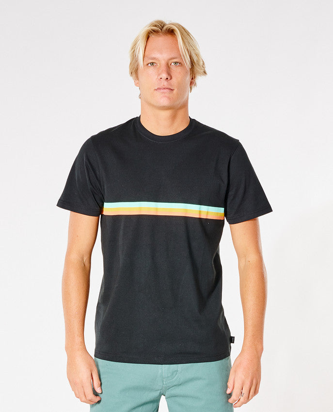 Rip Curl - surf revival strip tee - svart